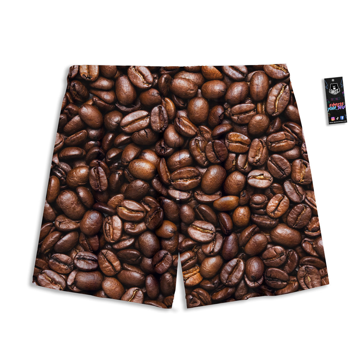 DNA Helix Print Pattern Mesh Shorts