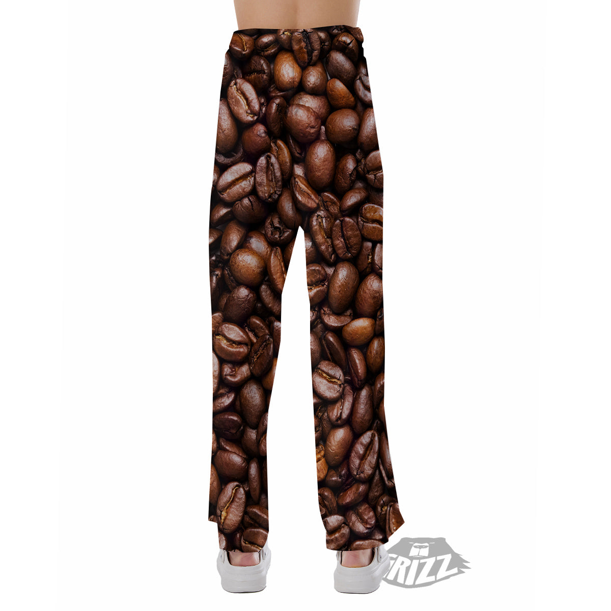 Coffee Beans Print Pajama Pants-grizzshop