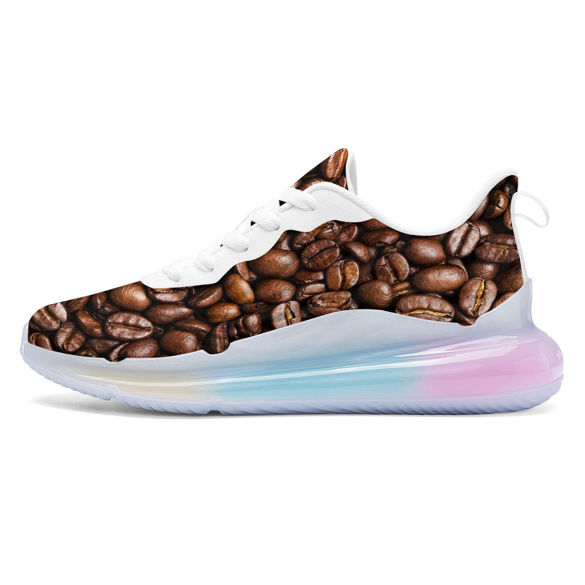 Coffee Beans Print Running Sneakers-grizzshop