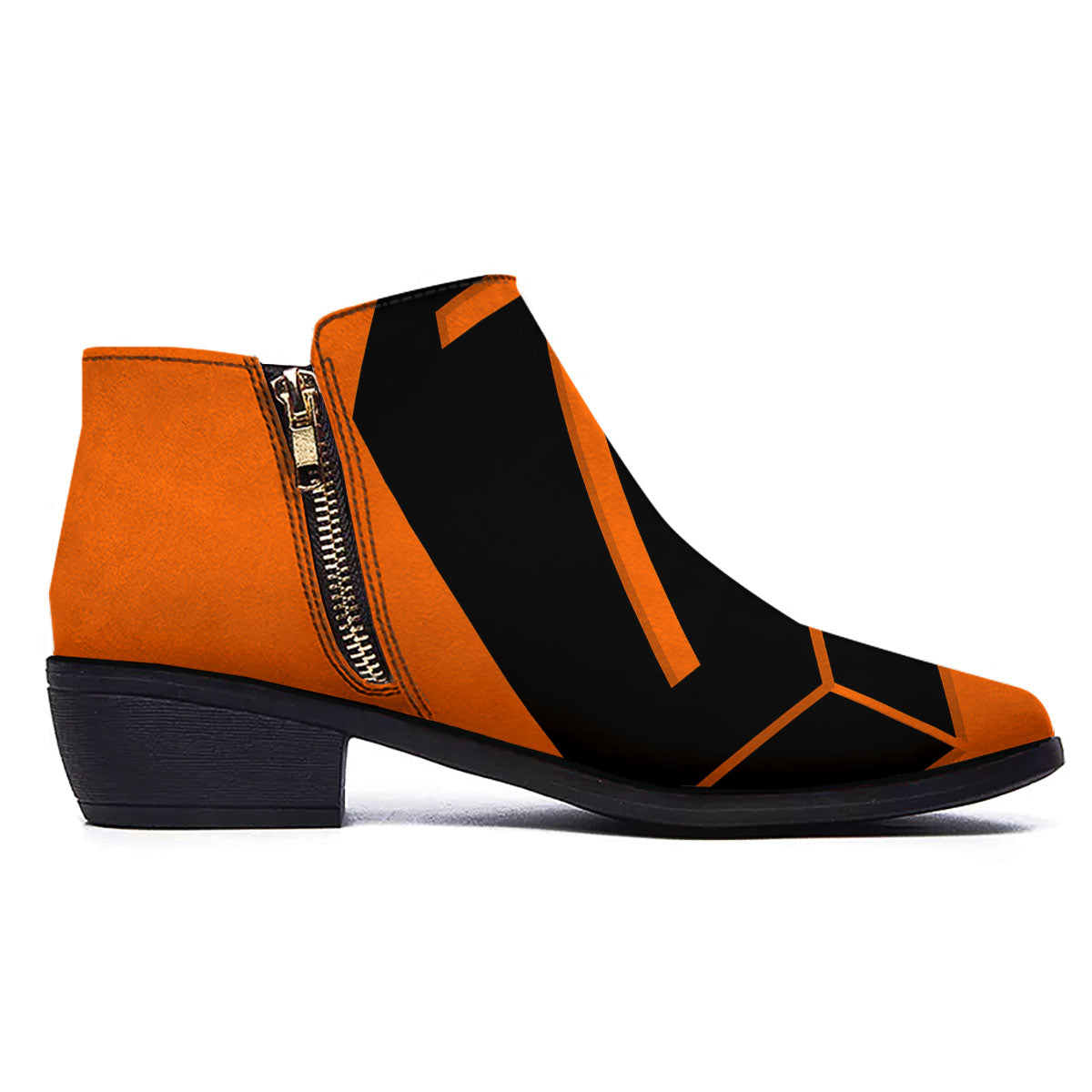 Coffin Halloween Vampire Print Ankle Boots-grizzshop
