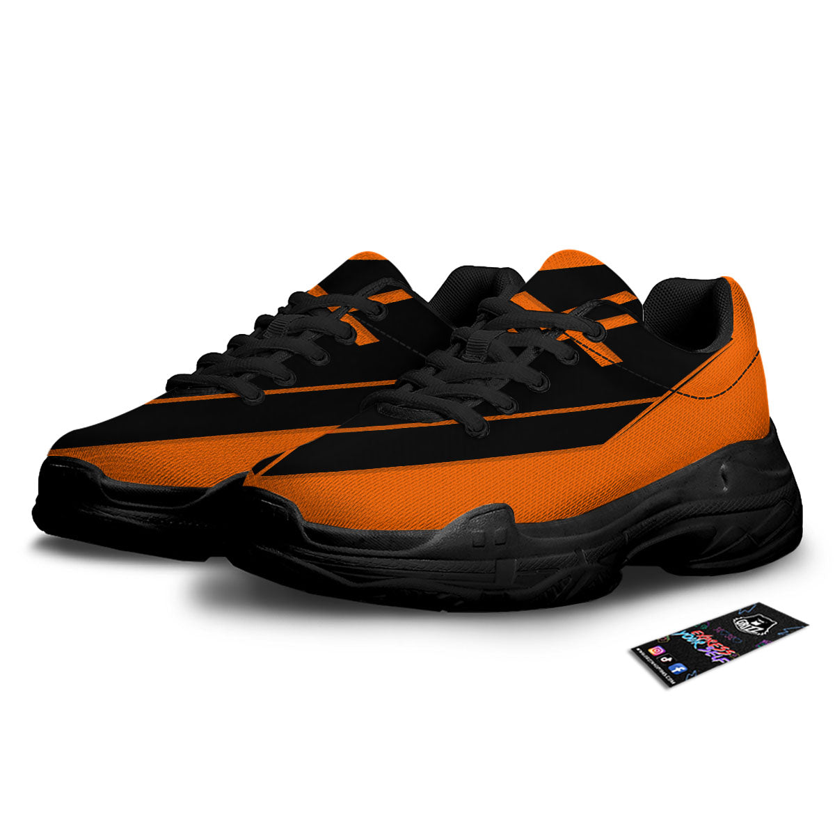 Coffin Halloween Vampire Print Black Chunky Shoes-grizzshop