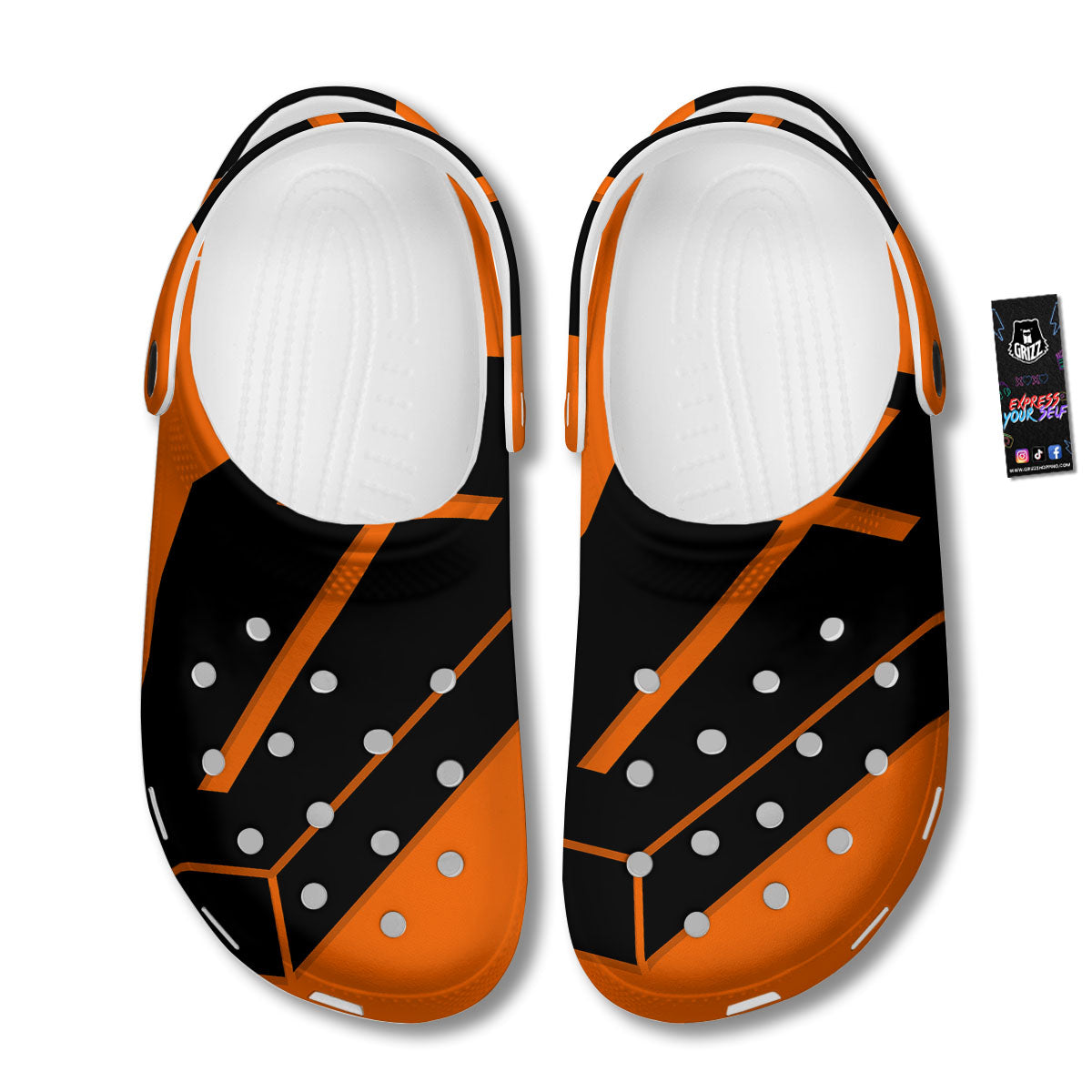 Coffin Halloween Vampire Print Clog-grizzshop