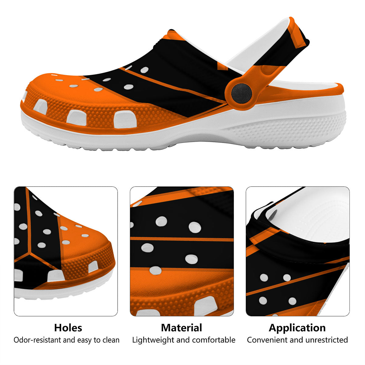 Coffin Halloween Vampire Print Clog-grizzshop