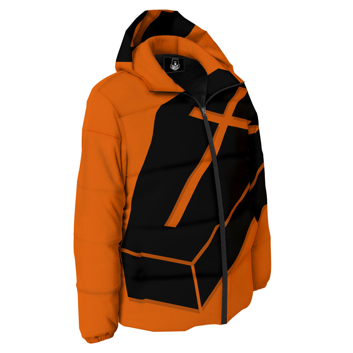 Coffin Halloween Vampire Print Down Jacket-grizzshop