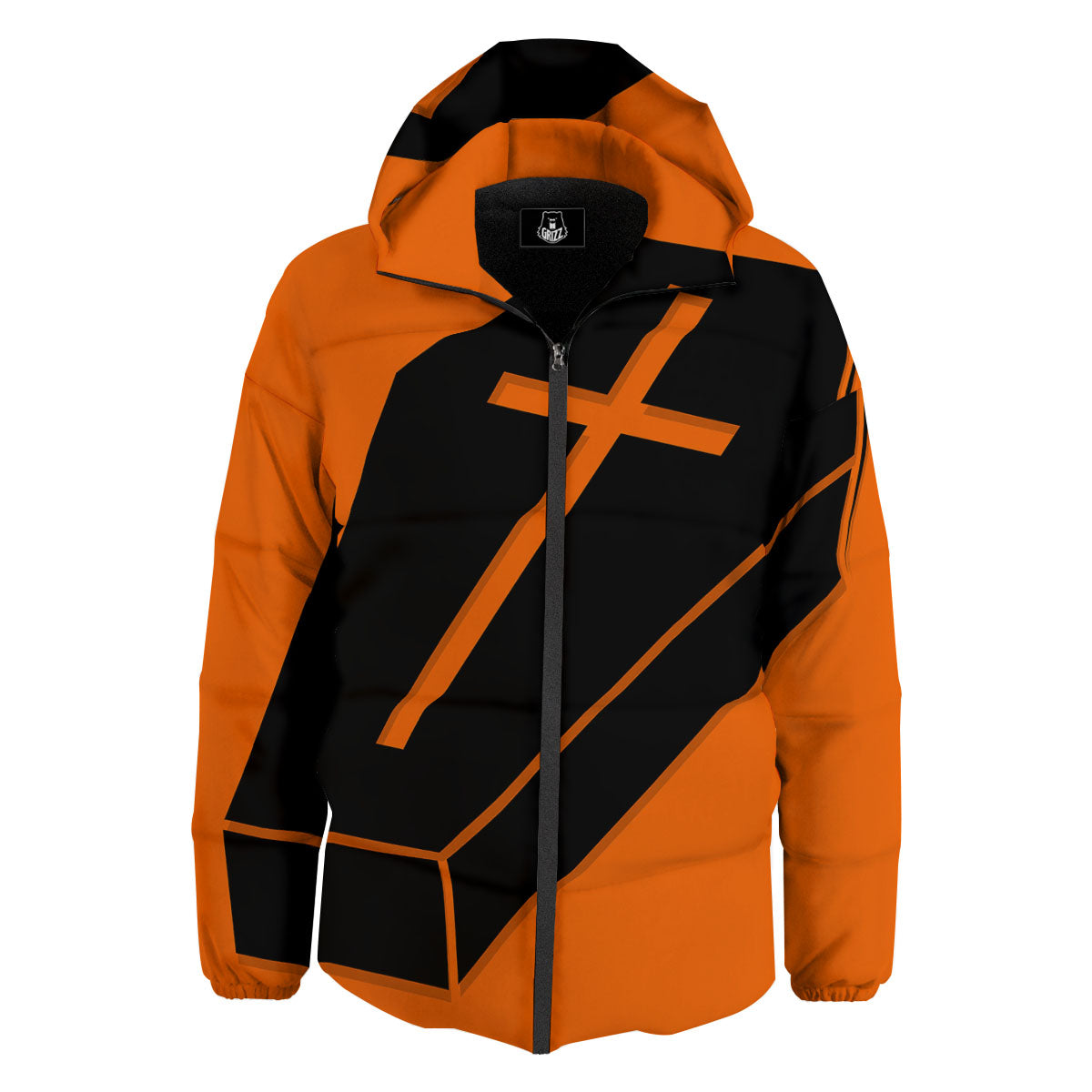 Coffin Halloween Vampire Print Down Jacket-grizzshop
