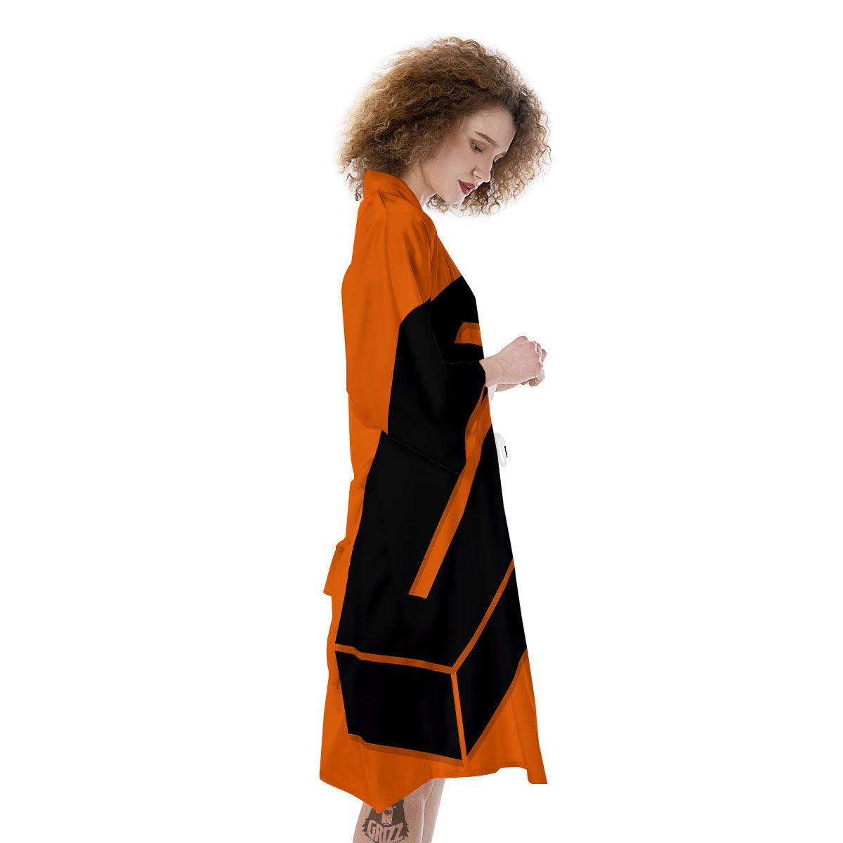 Coffin Halloween Vampire Print Kimono-grizzshop