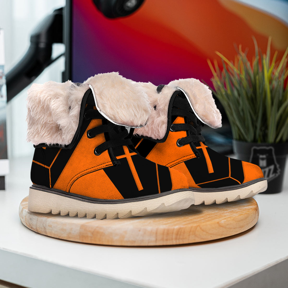 Coffin Halloween Vampire Print Snow Boots-grizzshop