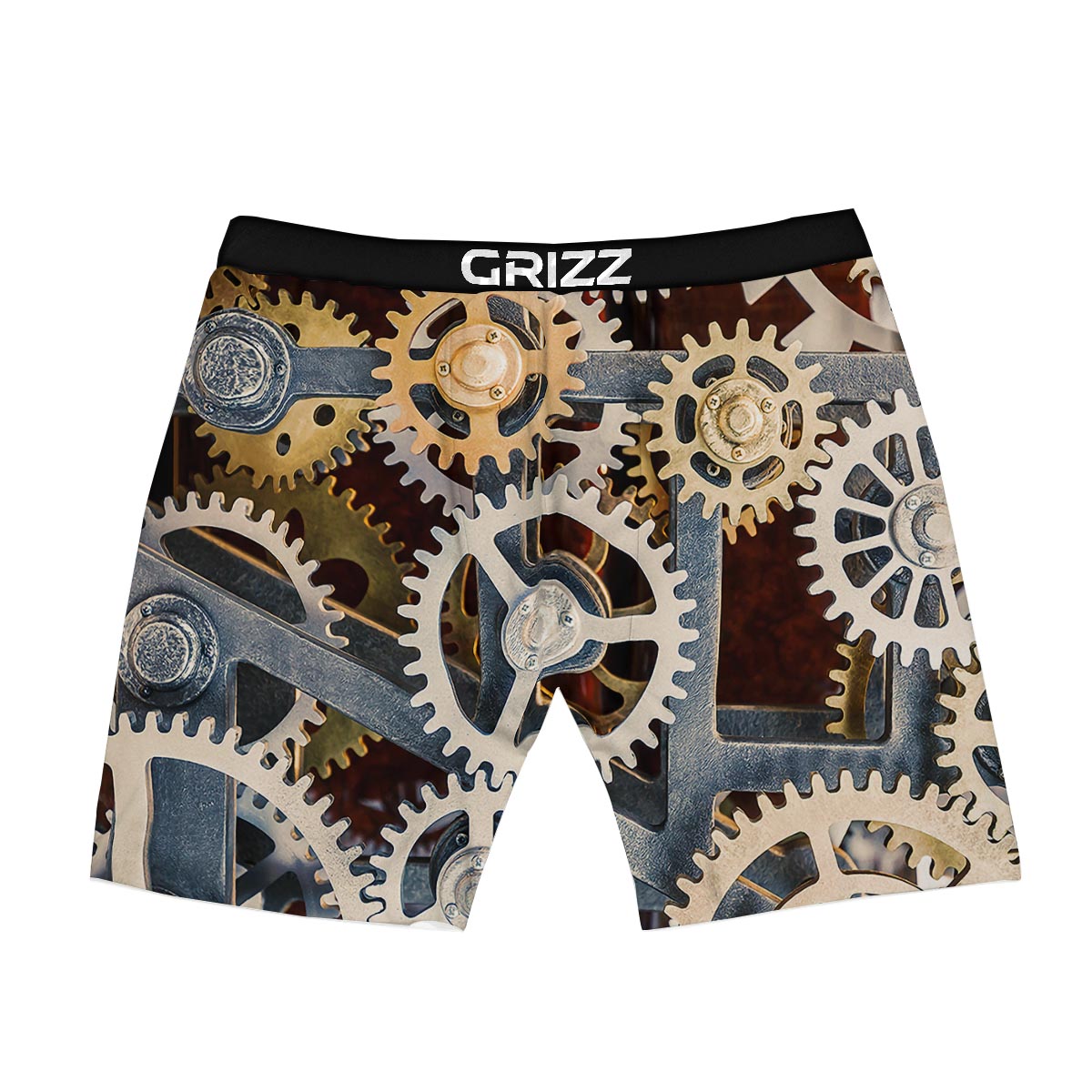 Cogs And Steampunk Gears Print Boxer Briefs-grizzshop
