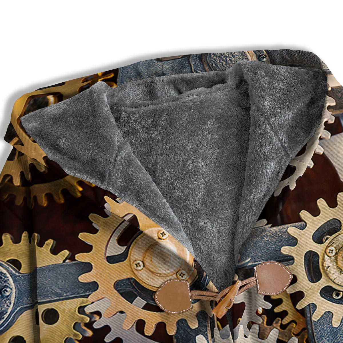 Cogs And Steampunk Gears Print Men's Windbreaker Jacket-grizzshop