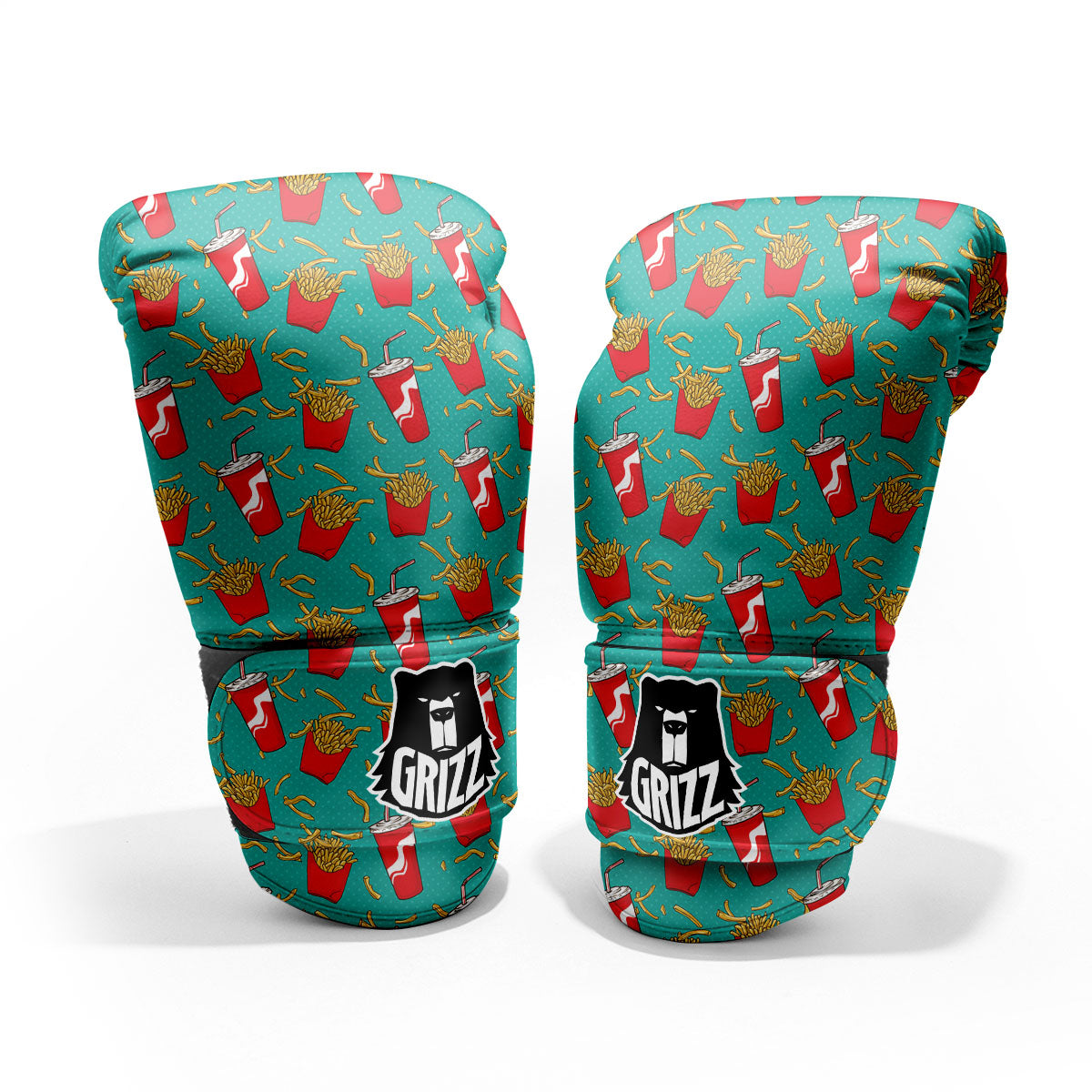 Cola And French Fries Print Pattern Pro Boxing Glove