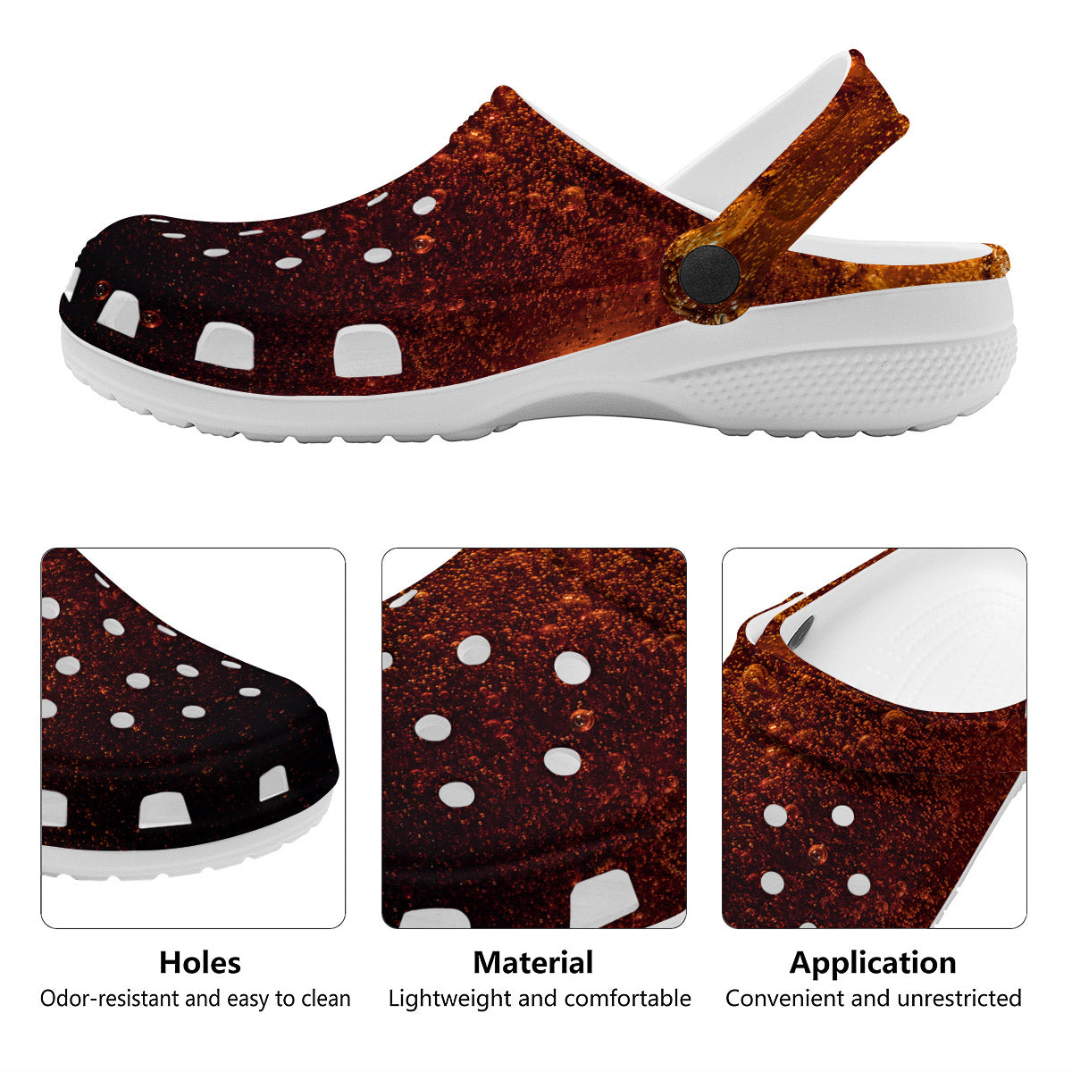 Cola Print Clog-grizzshop