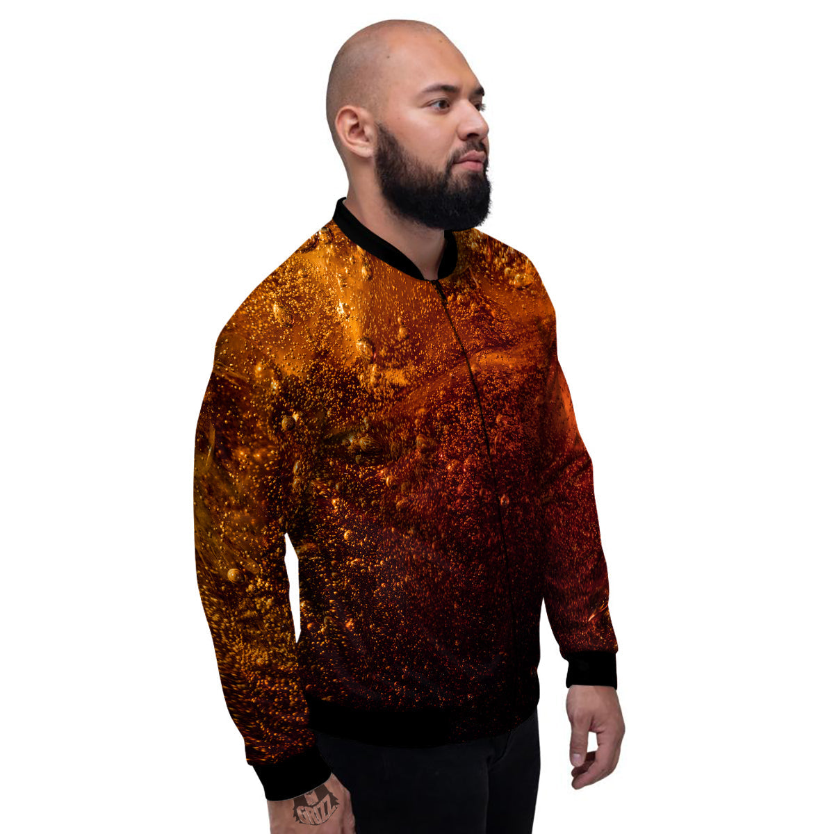 Cola Print Men's Bomber Jacket-grizzshop