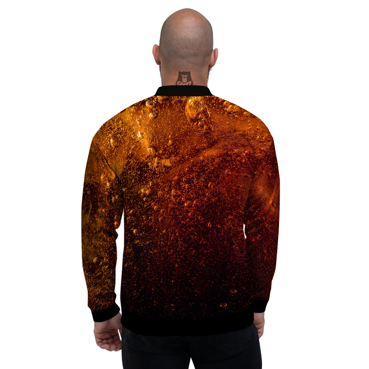 Cola Print Men's Bomber Jacket-grizzshop