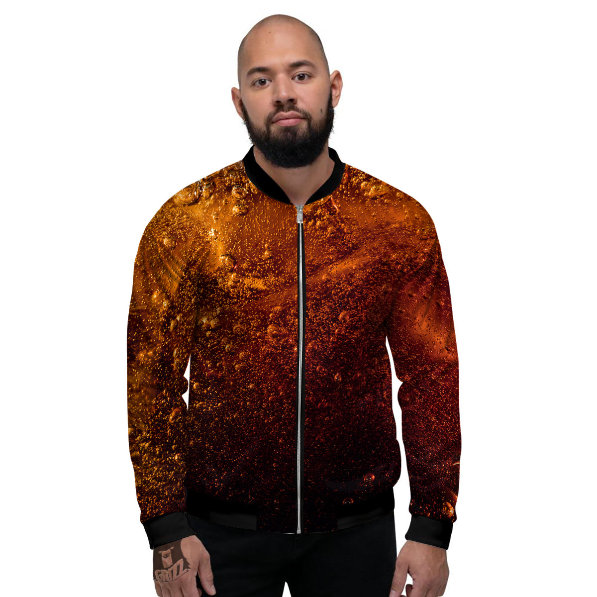 Cola Print Men's Bomber Jacket-grizzshop
