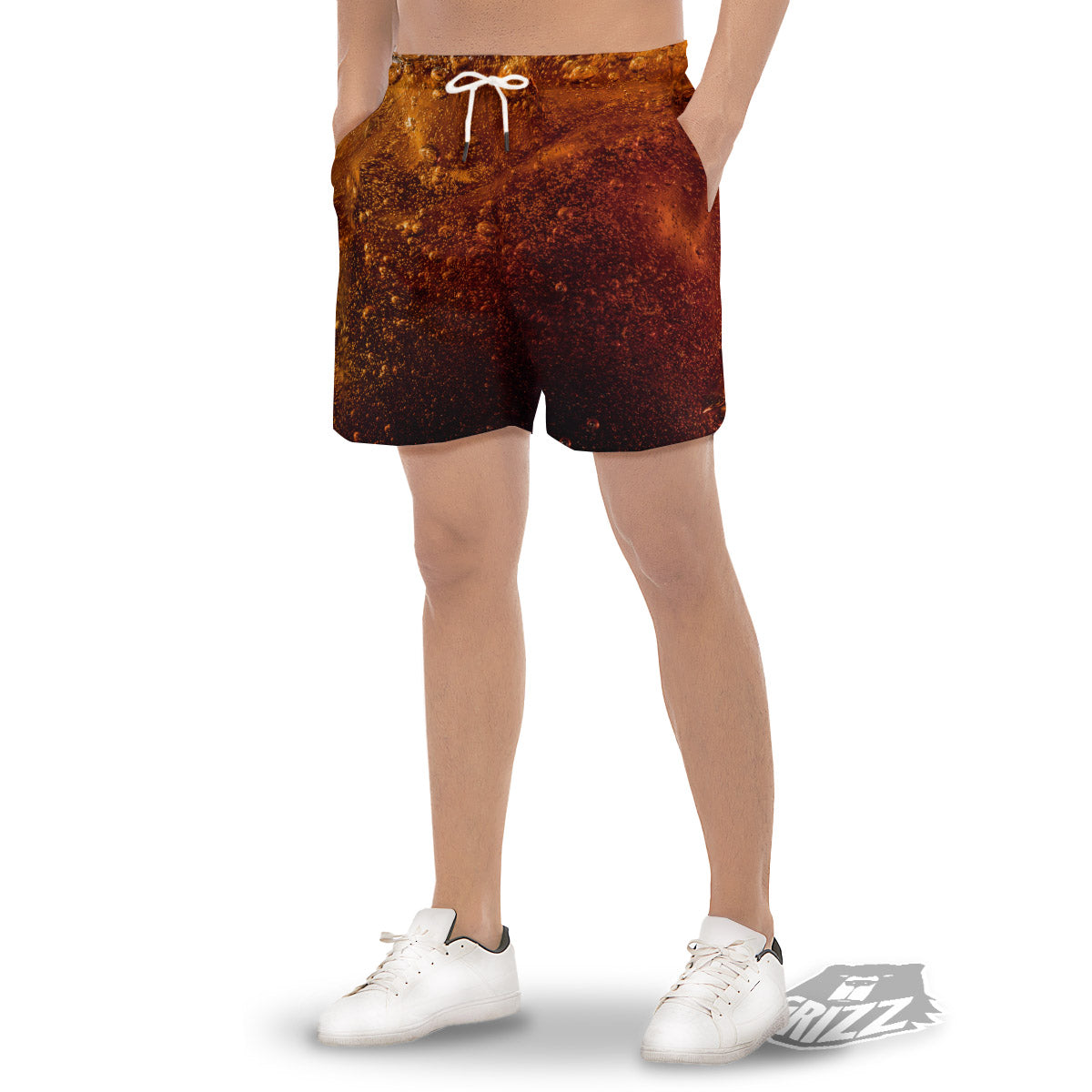 Cola Print Men's Gym Shorts-grizzshop