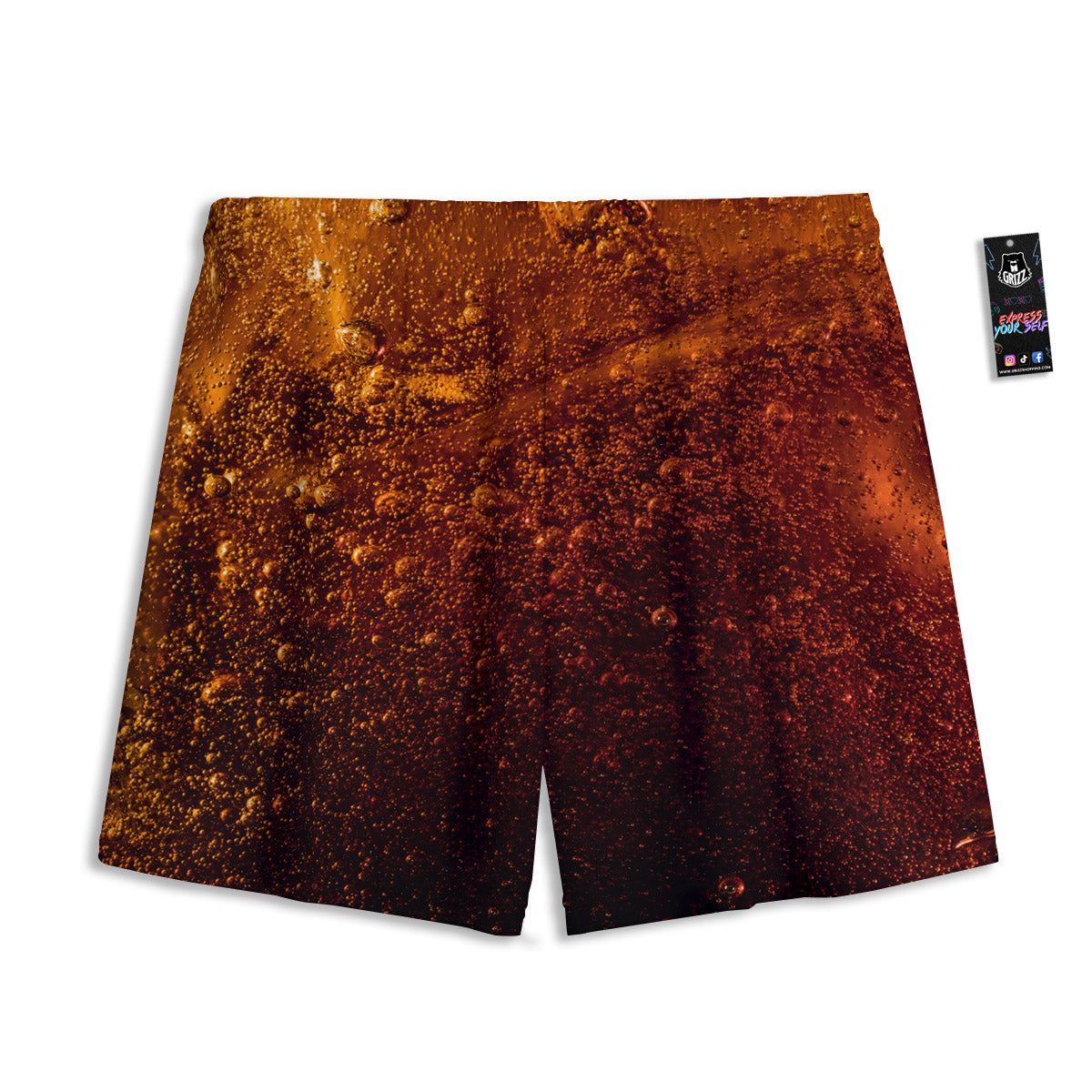 Dobermann Heart Print Pattern Mesh Shorts