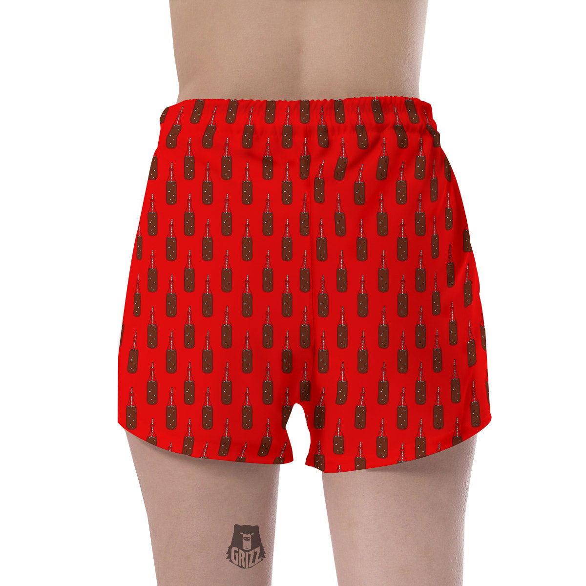 Cola Print Pattern Women's Shorts-grizzshop