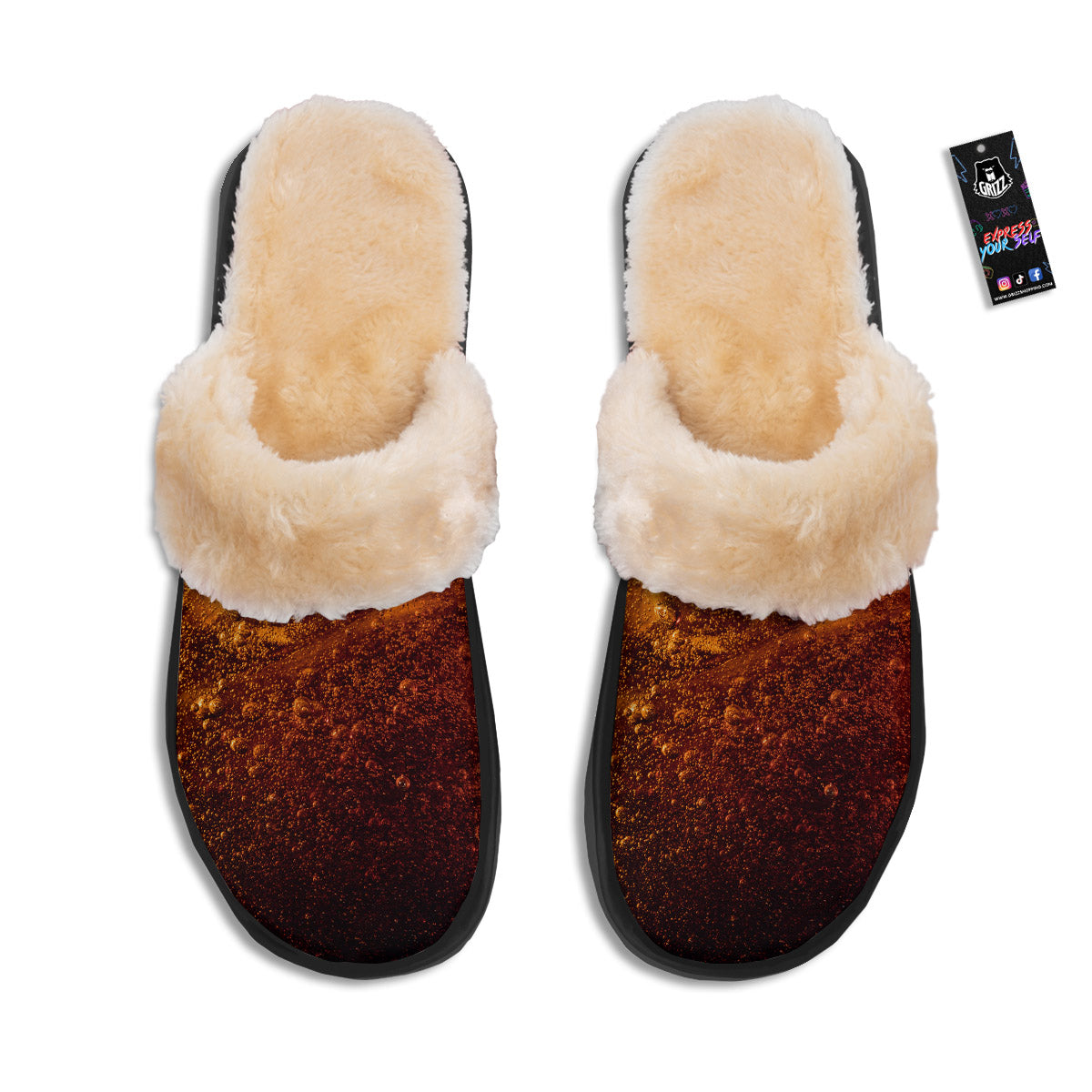 Cola Print Slippers-grizzshop
