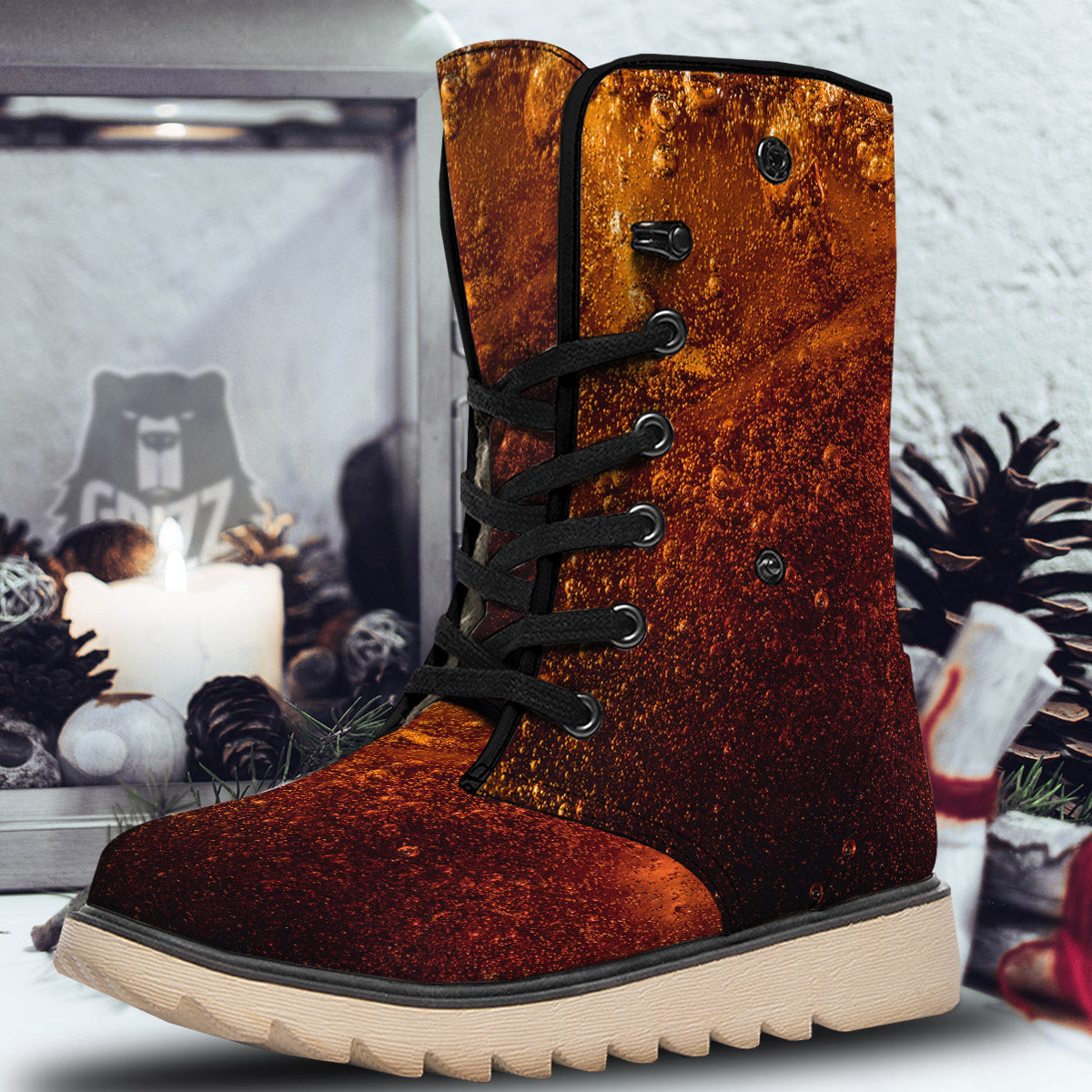 Cola Print Snow Boots-grizzshop