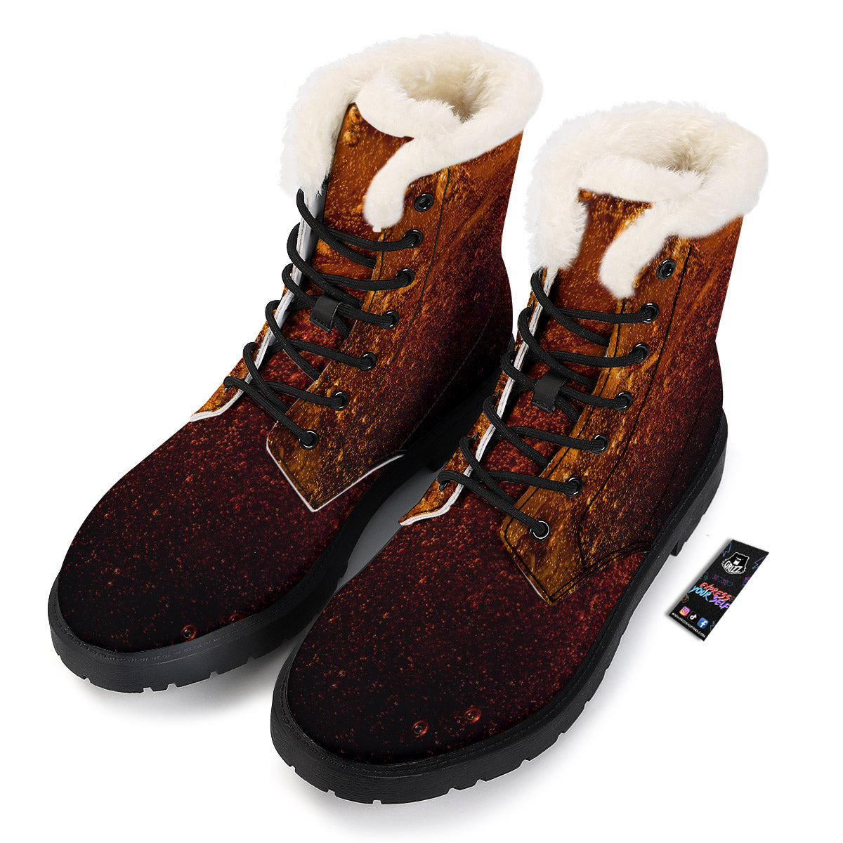 Cola Print Winter Boots-grizzshop