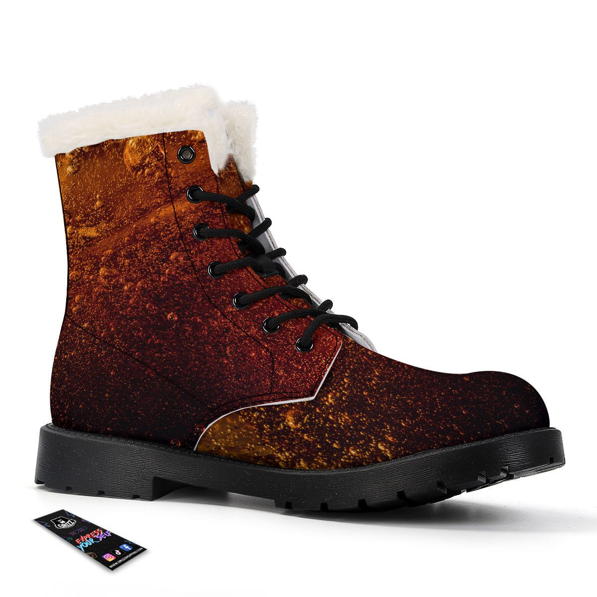 Cola Print Winter Boots-grizzshop