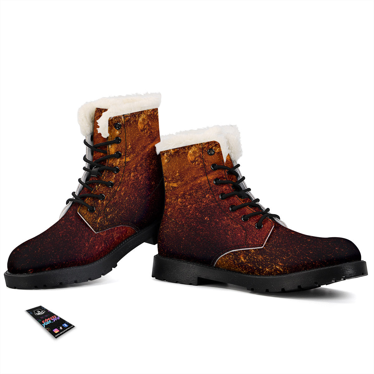 Cola Print Winter Boots-grizzshop