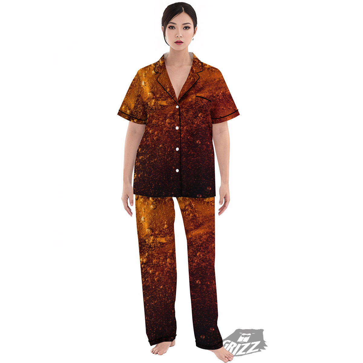 Cola Print Women's Pajamas Set-grizzshop