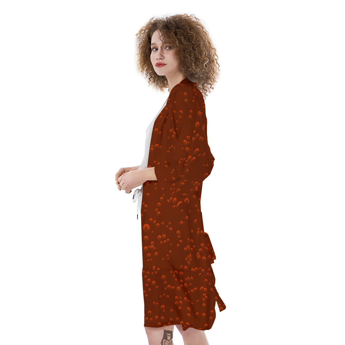 Cola Sparkling Print Kimono-grizzshop