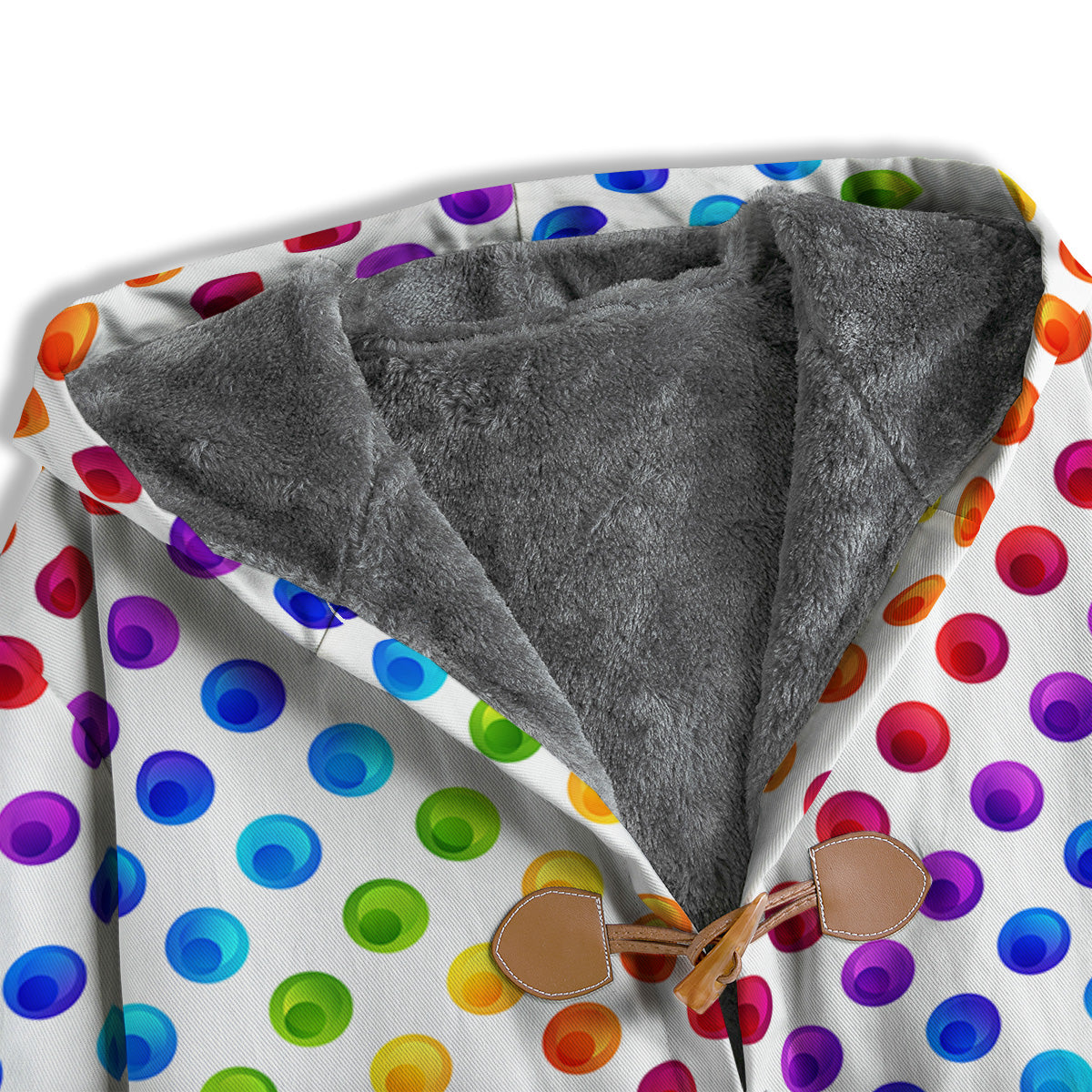 Colored Polka Dots Rainbow Print Pattern Men's Windbreaker Jacket-grizzshop