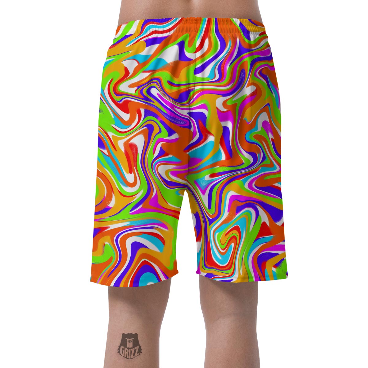 Colorful Abstract Men's Shorts-grizzshop