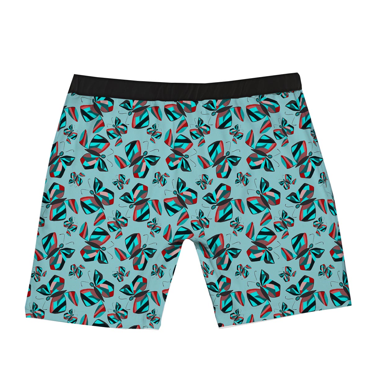 Colorful Butterfly Retro Print Pattern Boxer Briefs-grizzshop