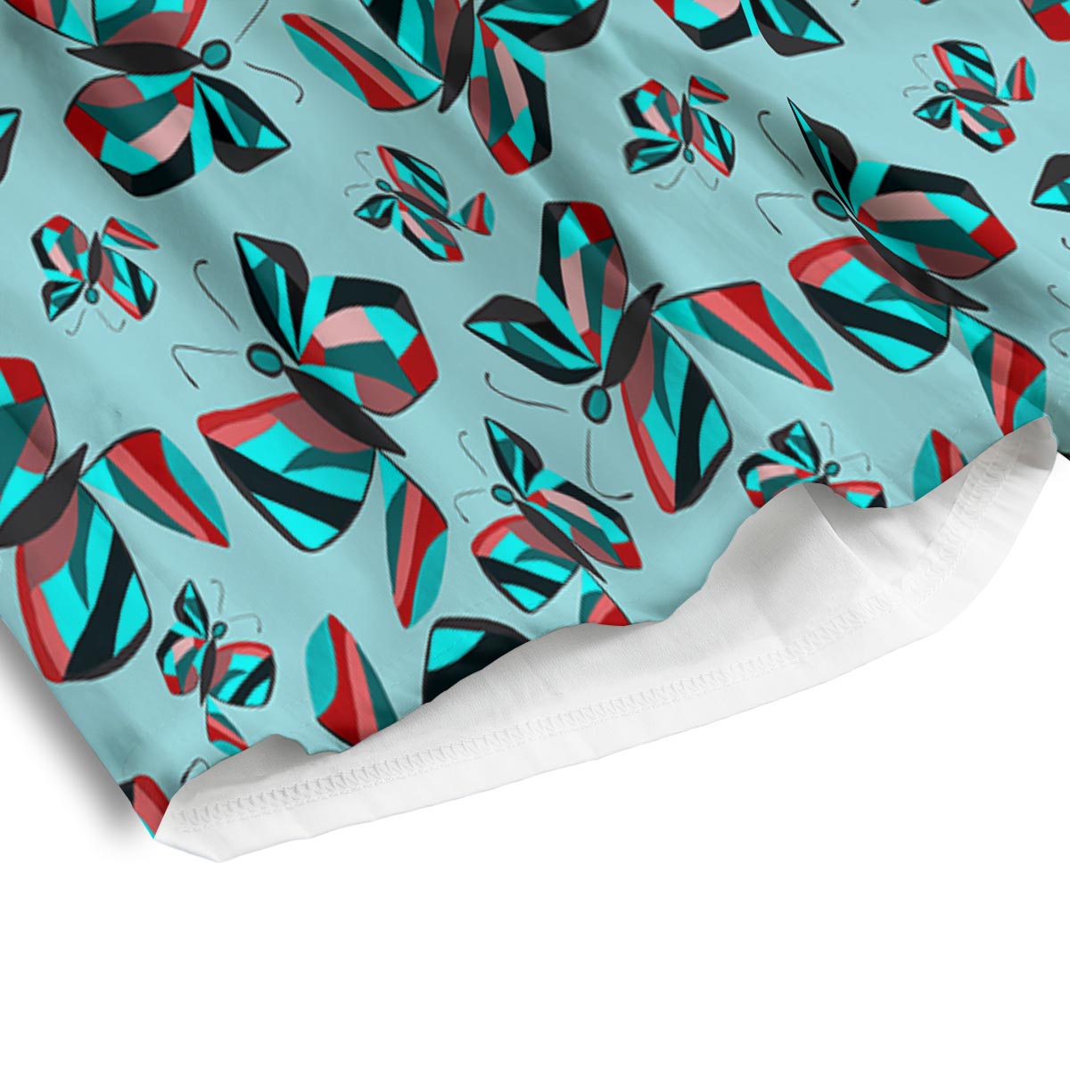 Colorful Butterfly Retro Print Pattern Men's Athletic Shorts