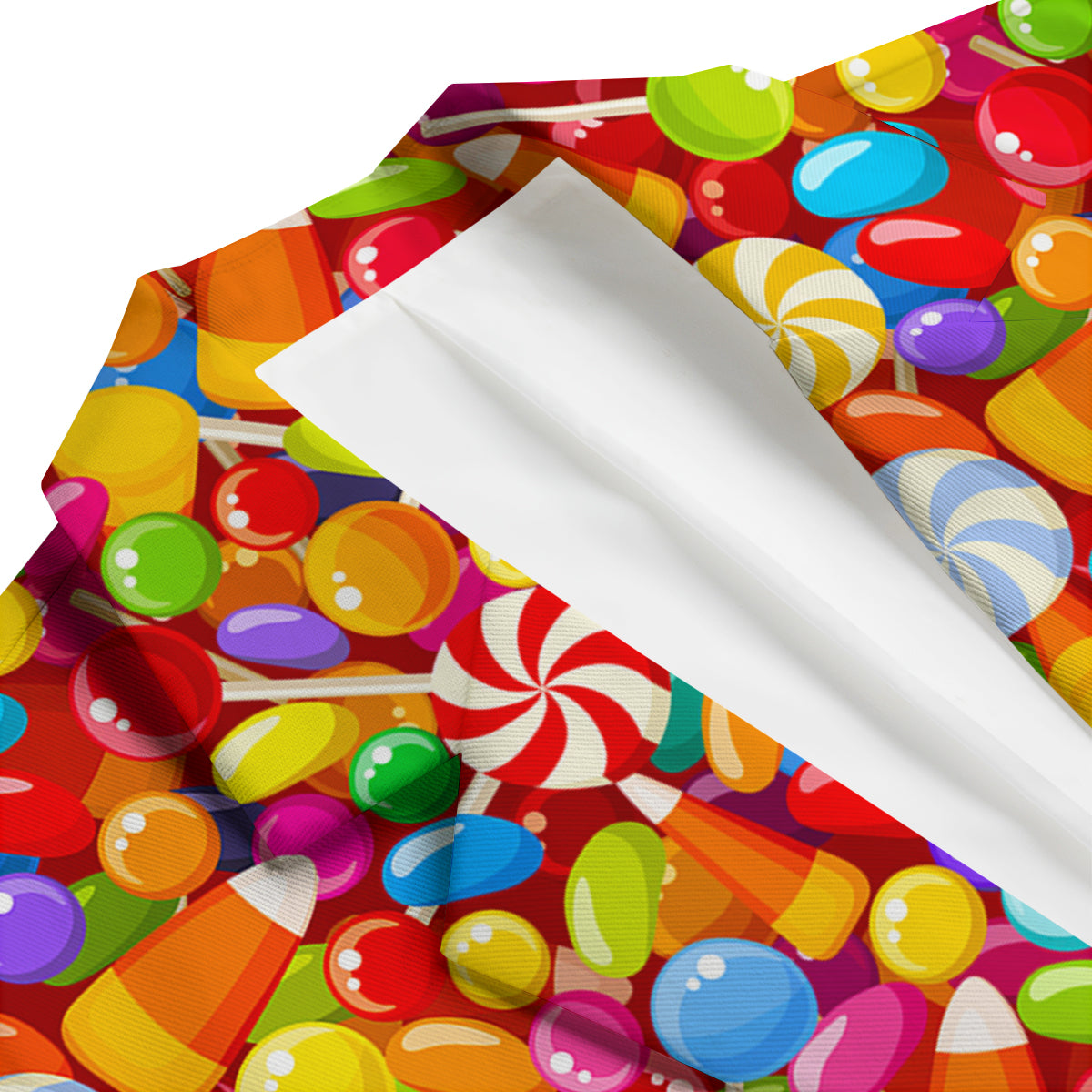 Colorful Candy Pattern Print Men's Blazer-grizzshop