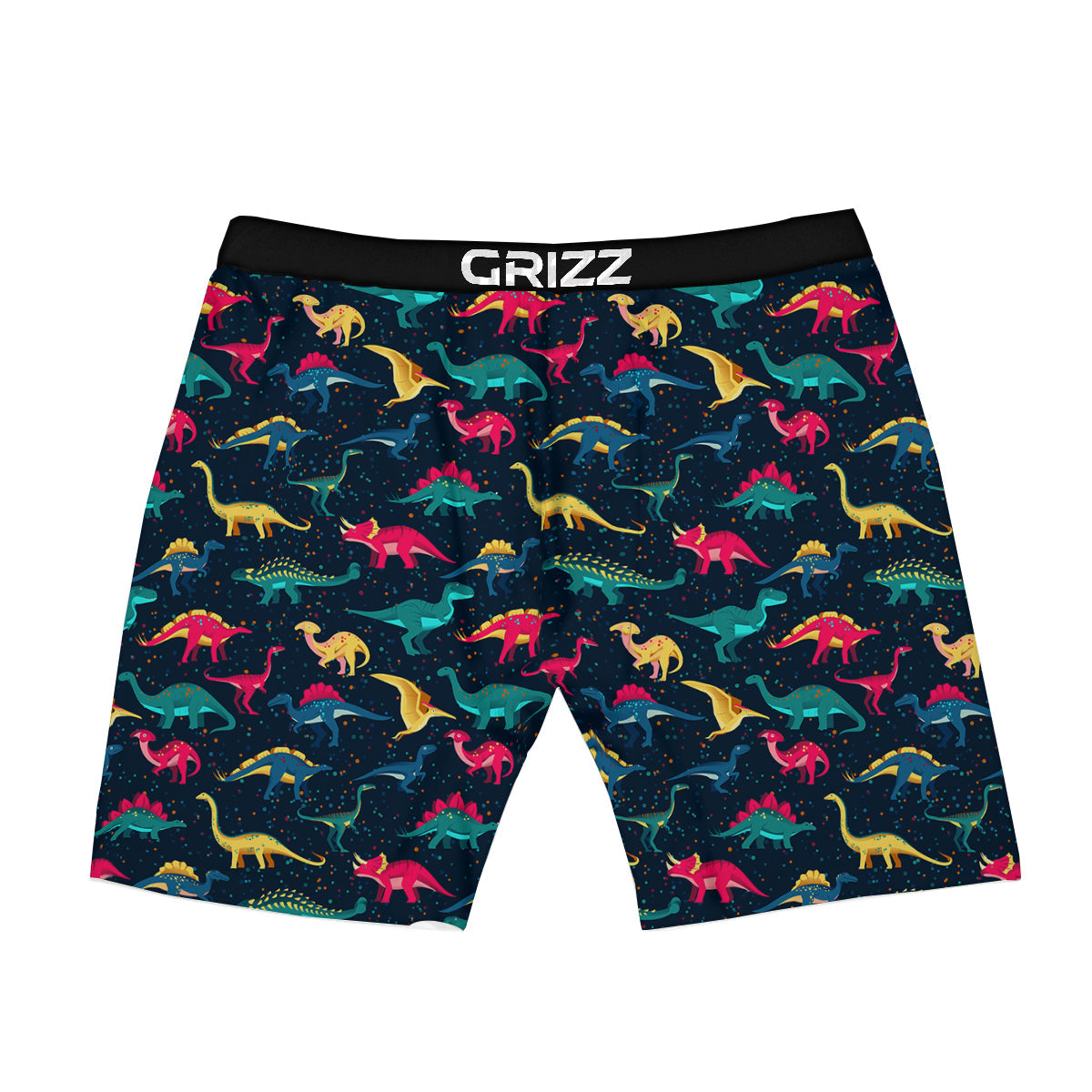 Colorful Cute Dinosaurs Print Pattern Boxer Briefs-grizzshop