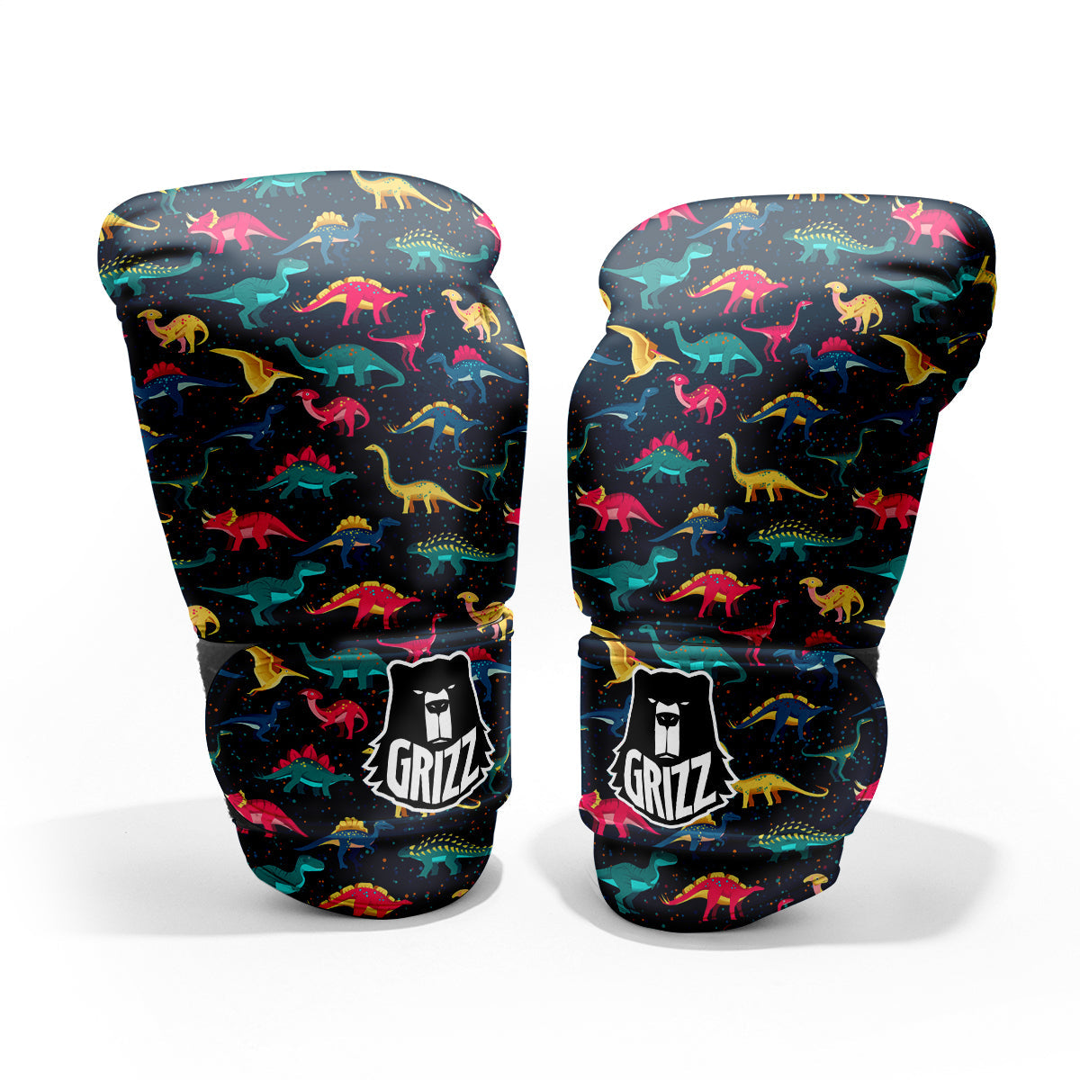 Colorful Cute Dinosaurs Print Pattern Pro Boxing Glove