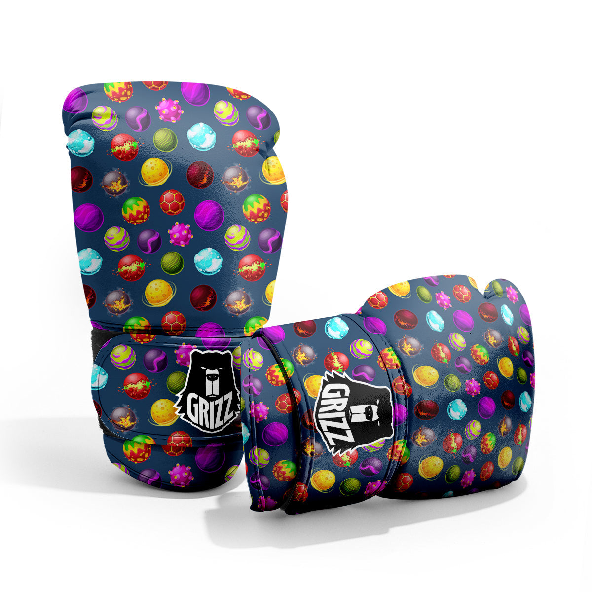 Colorful Galaxy Planets And Space Stars Print Pattern Pro Boxing Glove