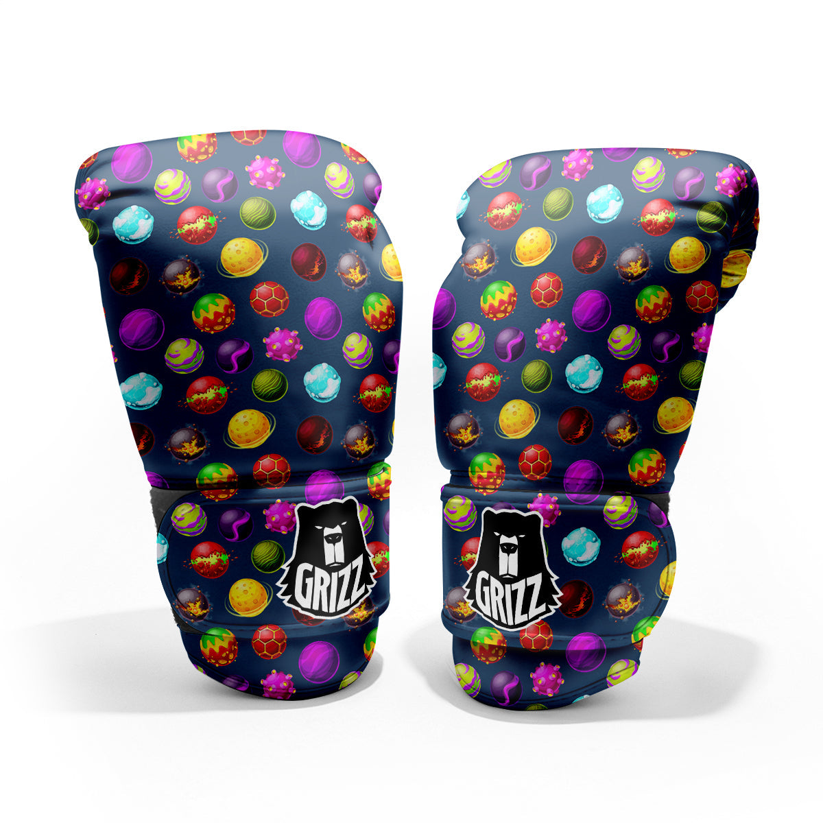 Colorful Galaxy Planets And Space Stars Print Pattern Pro Boxing Glove