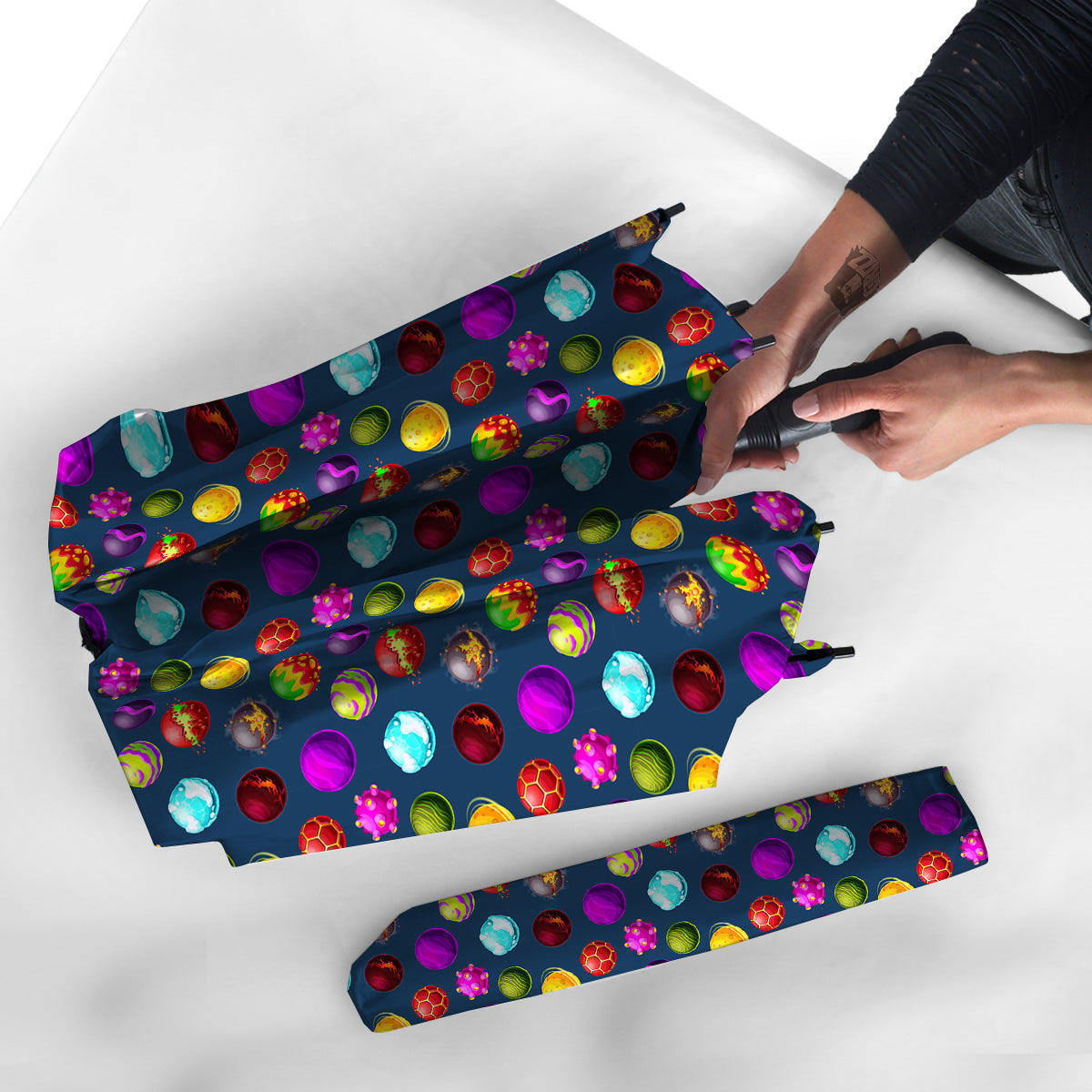 Colorful Galaxy Planets And Space Stars Print Pattern Umbrella-grizzshop