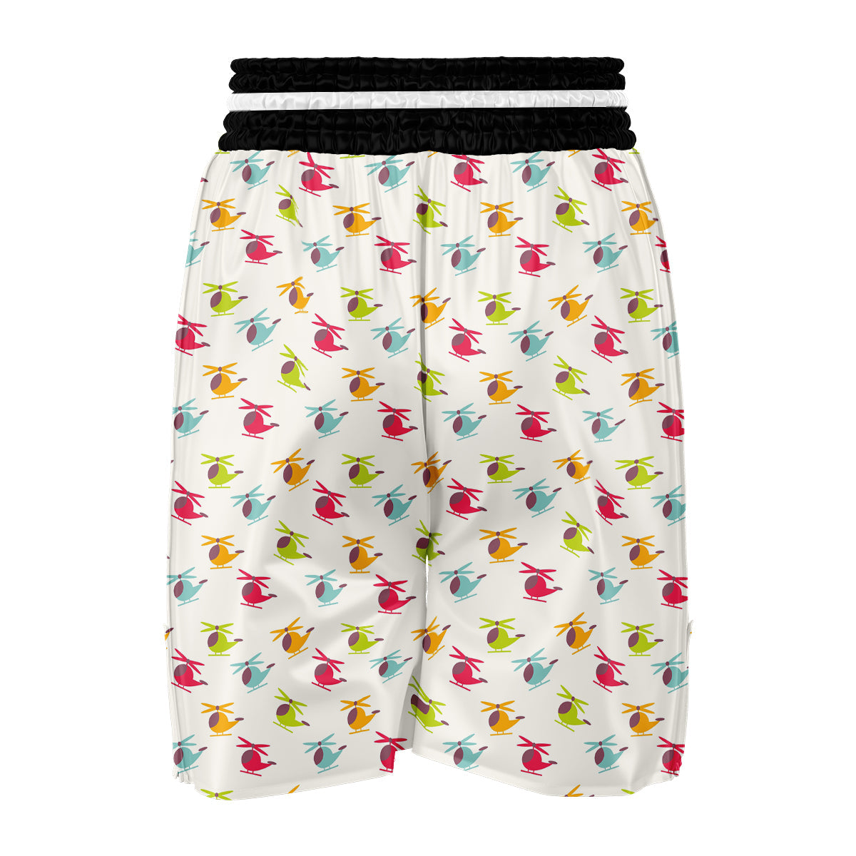 Colorful Helicopter Print Pattern Boxing Shorts-grizzshop
