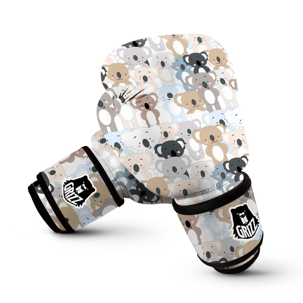 Colorful Koala Pattern Print Boxing Gloves-grizzshop