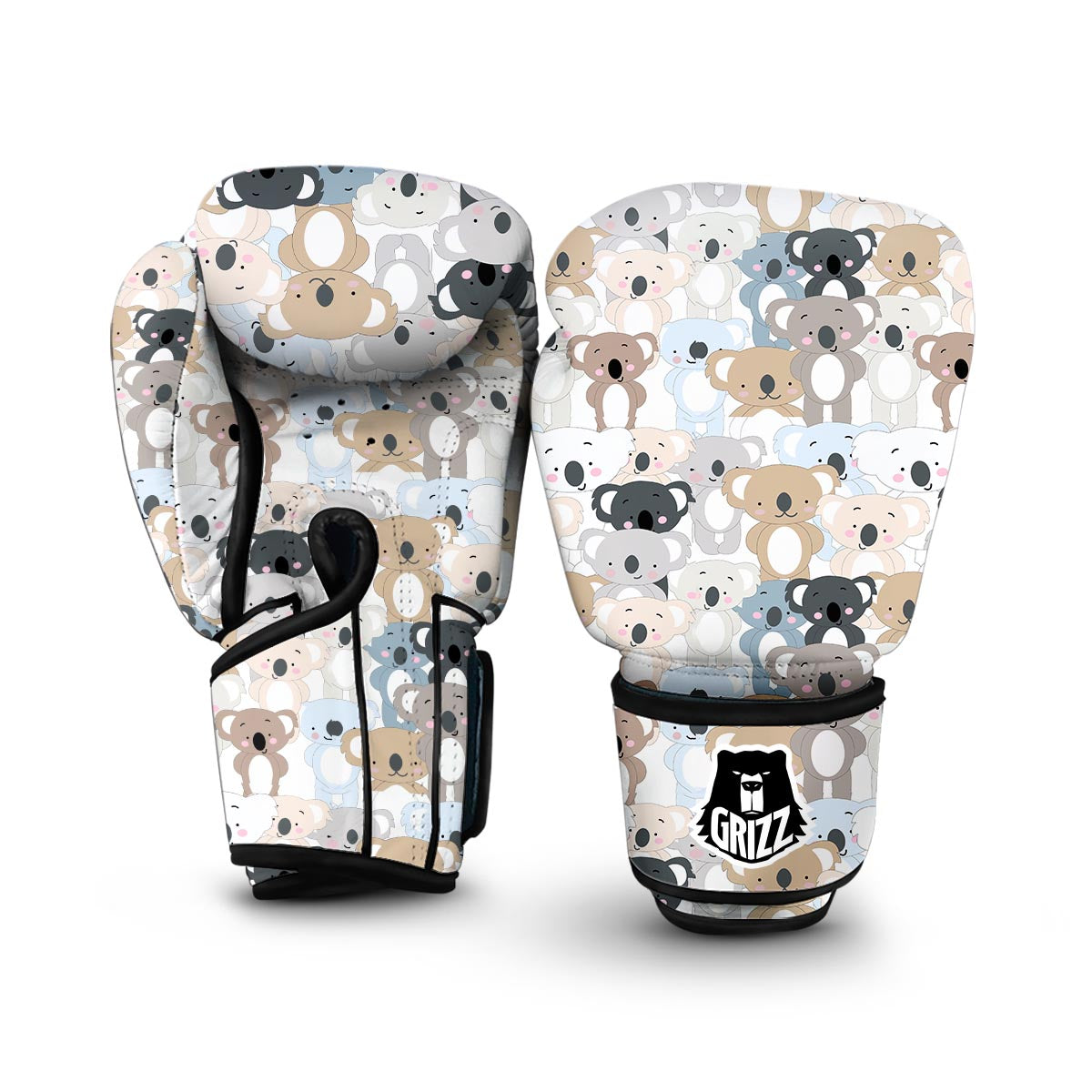 Colorful Koala Pattern Print Boxing Gloves-grizzshop
