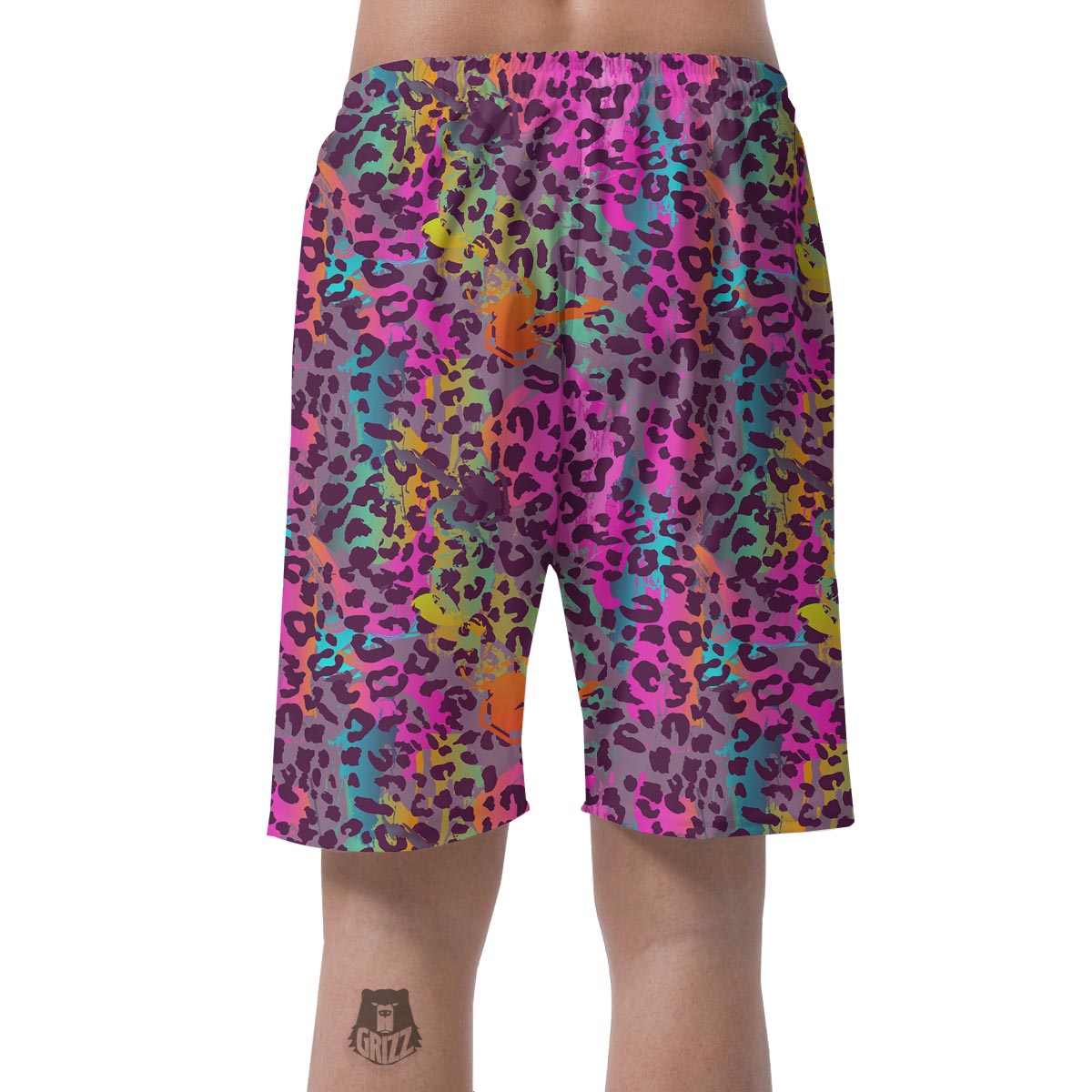 Colorful Leopard Men's Shorts-grizzshop