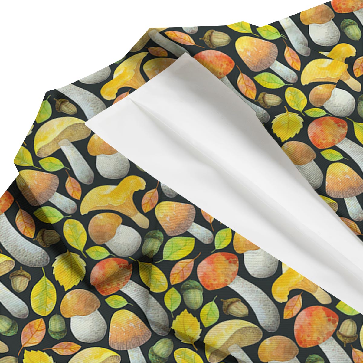 Colorful Mushroom Pattern Print Men's Blazer-grizzshop