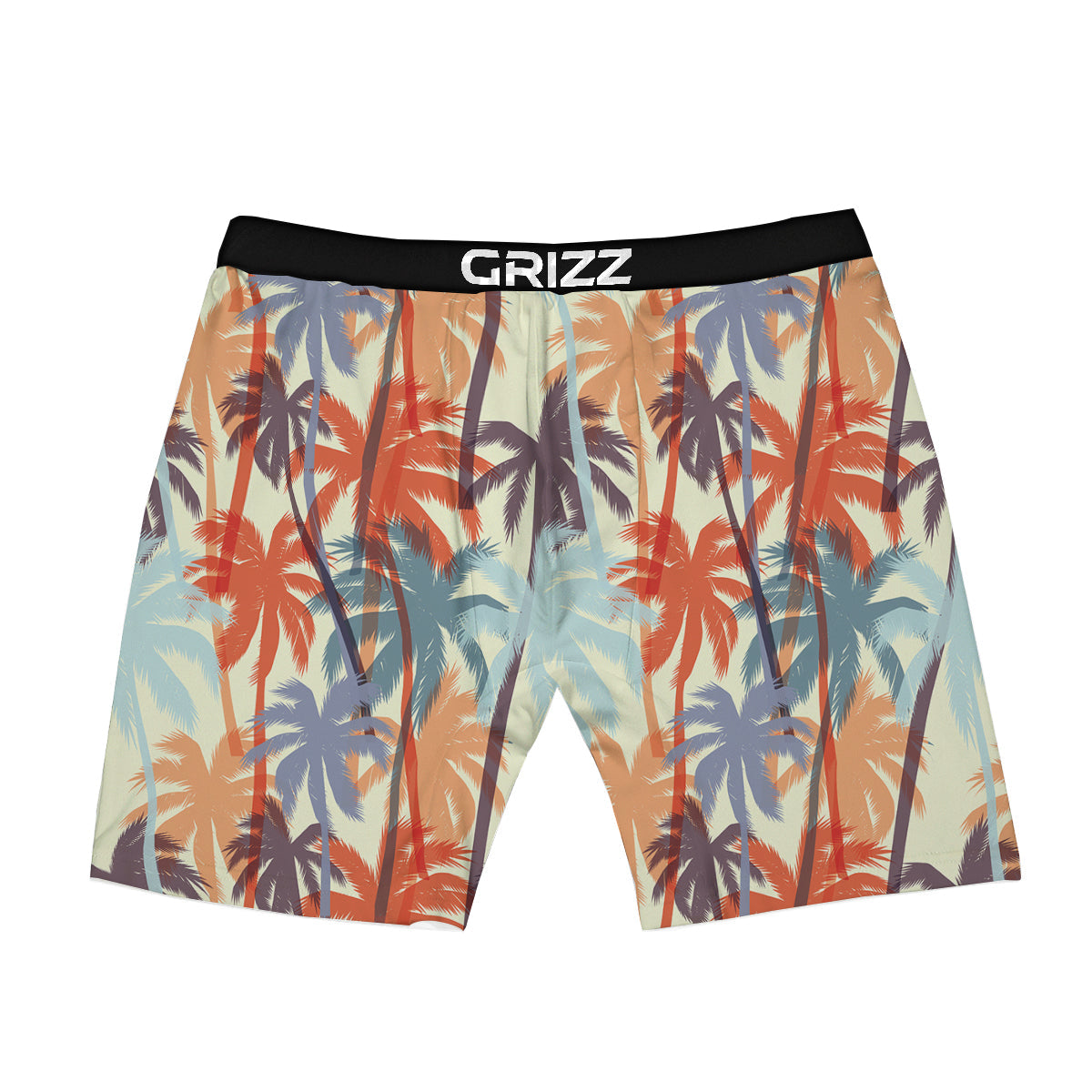 Colorful Palm Trees Print Pattern Boxer Briefs-grizzshop