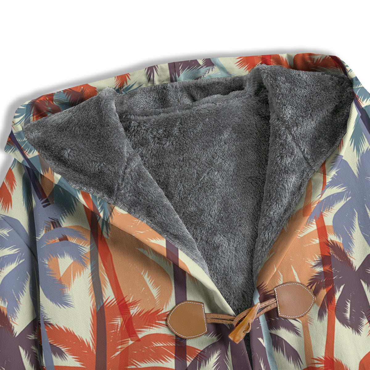 Colorful Palm Trees Print Pattern Men's Windbreaker Jacket-grizzshop