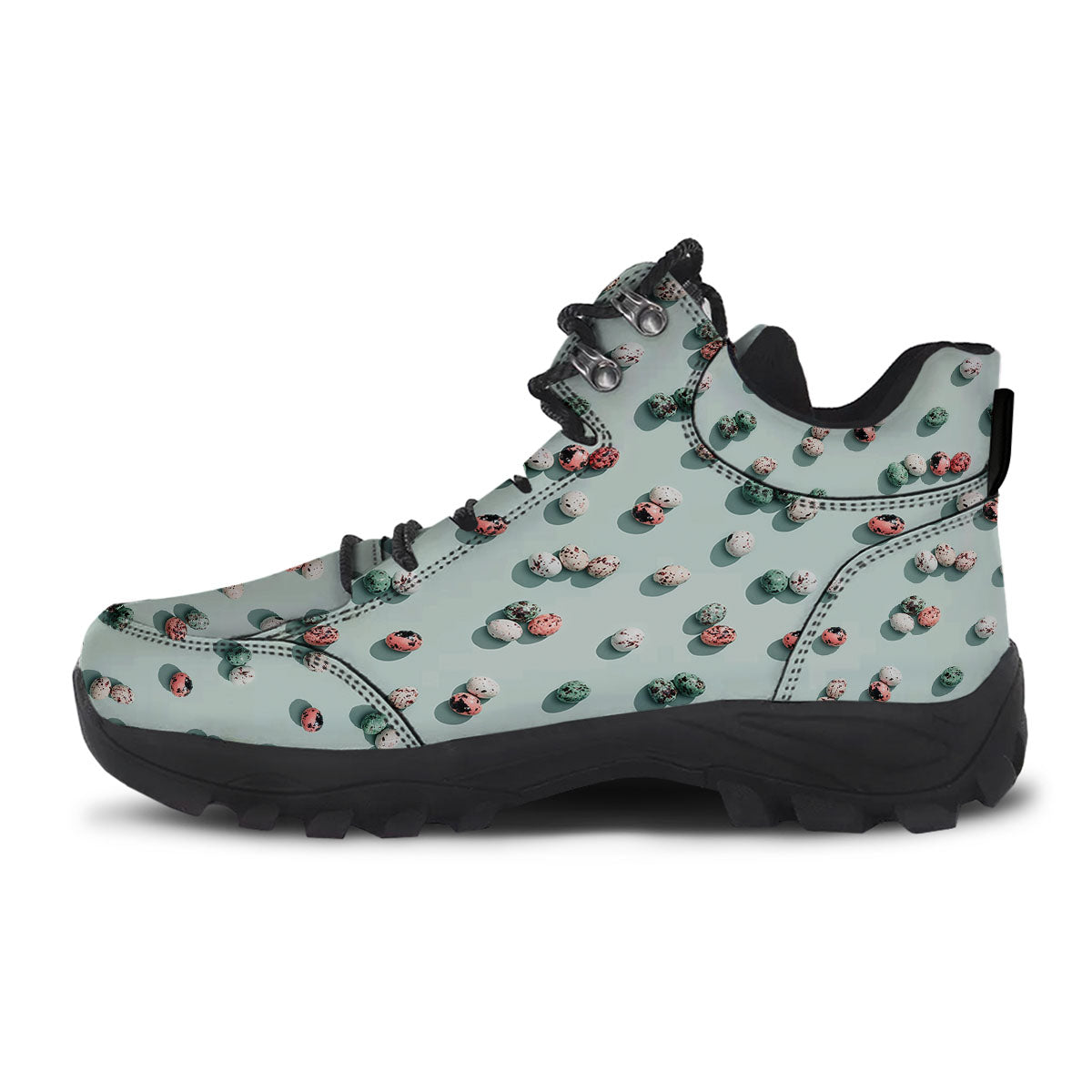 Colorful Pile Of Easter Eggs Print Pattern Hiking Shoes-grizzshop