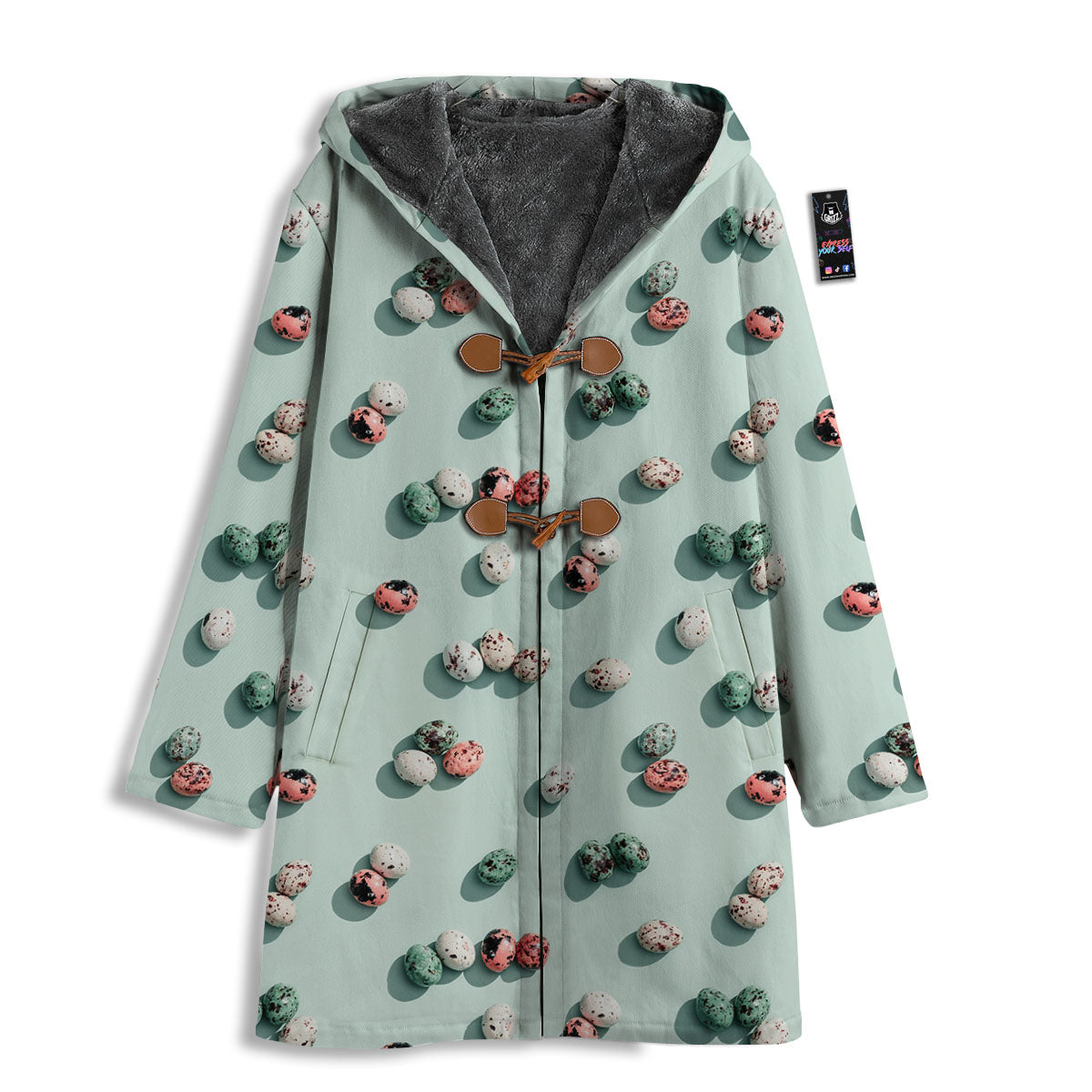 Colorful Pile Of Easter Eggs Print Pattern Men's Windbreaker Jacket-grizzshop