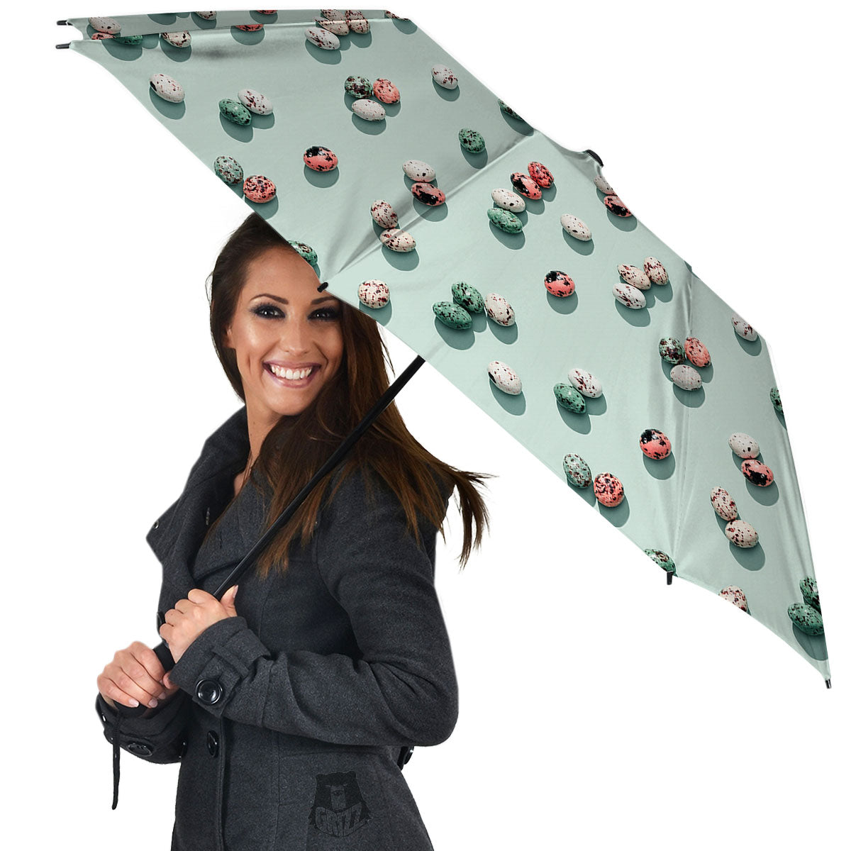 Colorful Pile Of Easter Eggs Print Pattern Umbrella-grizzshop