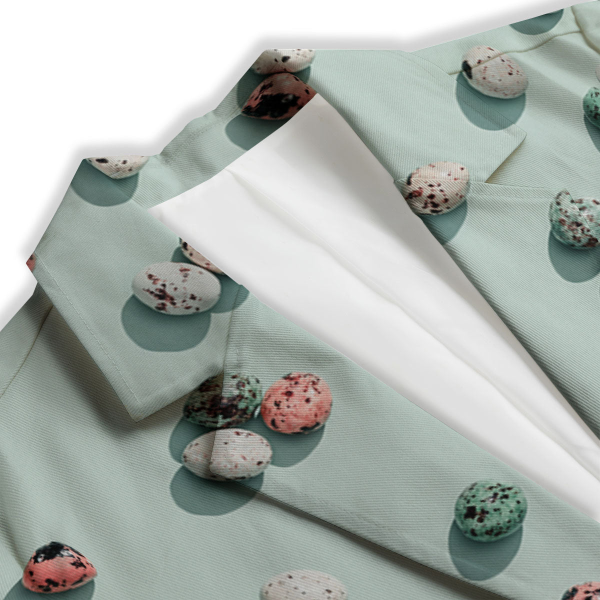 Colorful Pile Of Easter Eggs Print Pattern Women's Blazer-grizzshop