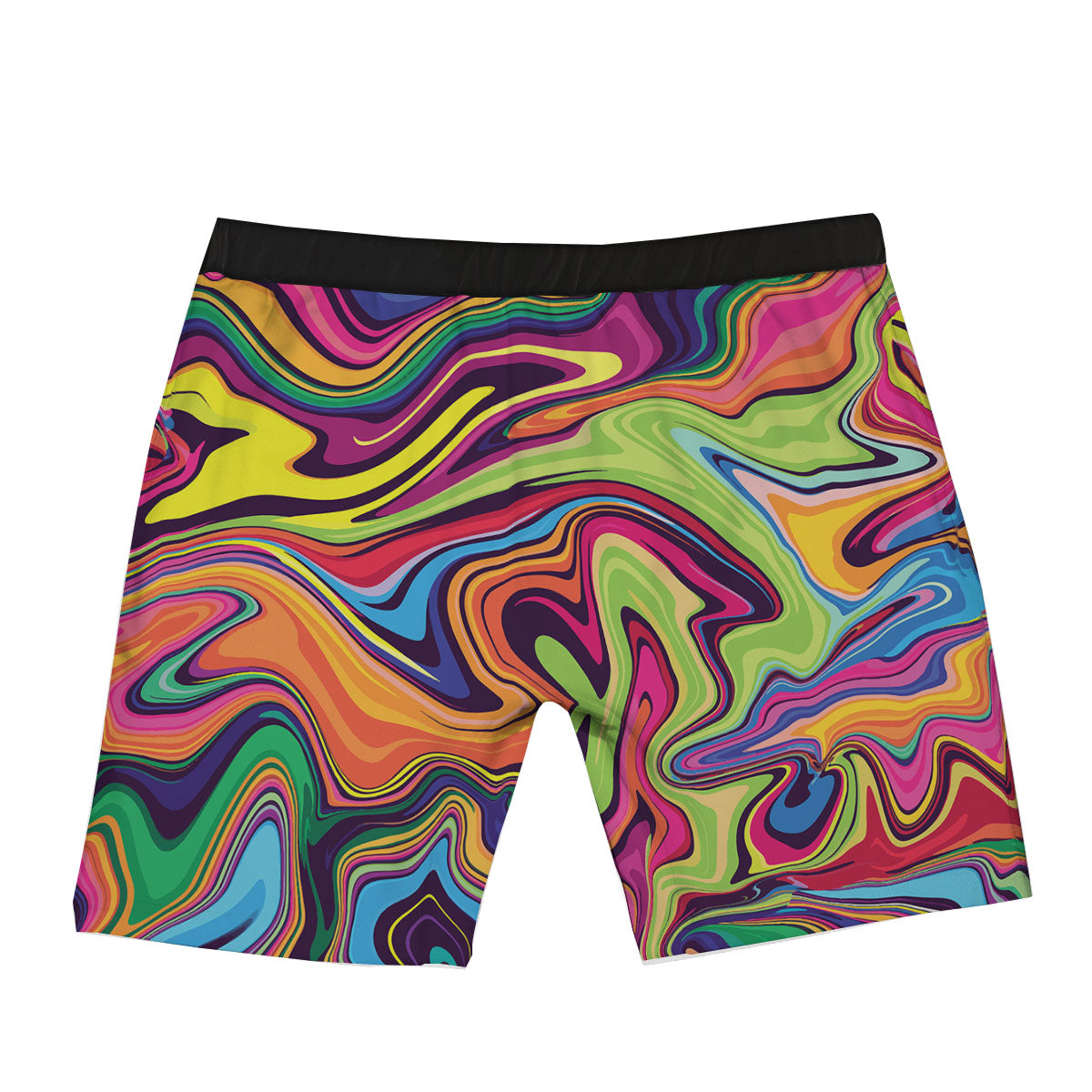 Colorful Psychedelic Print Boxer Briefs-grizzshop